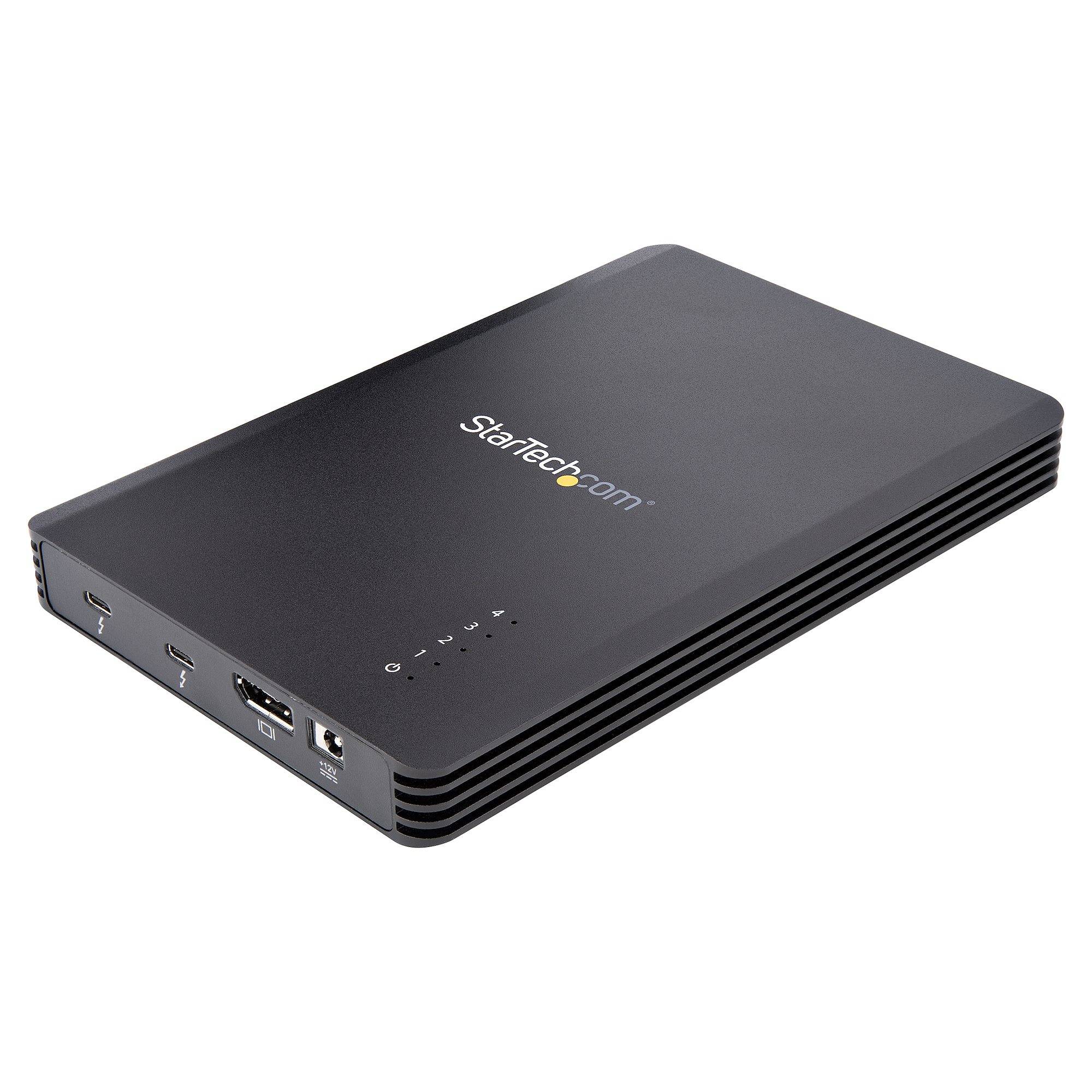 Rca Informatique - image du produit : BOITIER SSD M.2 NVME THUNDERBO LT 3 A 4 BAIES - 40GBPS - 72W