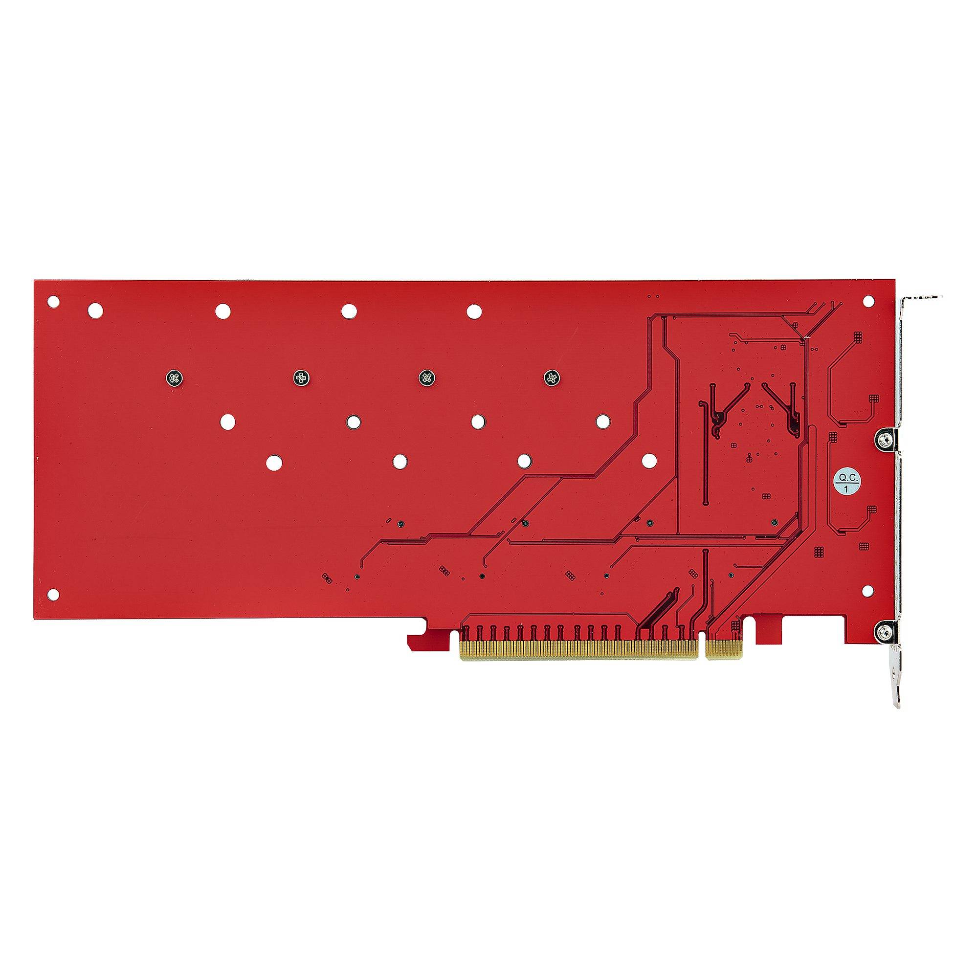 Rca Informatique - image du produit : QUAD M.2 PCIE SSD ADAPTER CARD WITH BIFURCATION PCIE 4.0