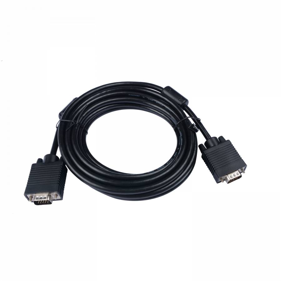 Rca Informatique - image du produit : VGA CABLE 1080P 5M 16.4FT BLACK VGA TO VGA 1080P FHD VIDEO CABLE