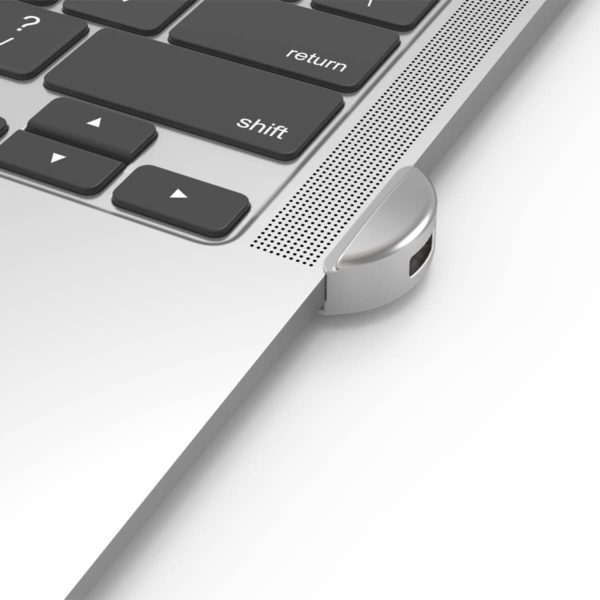 Rca Informatique - image du produit : LEDGE FOR MACBOOK AIR 2019-2022 WITH KEYED CABLE LOCK