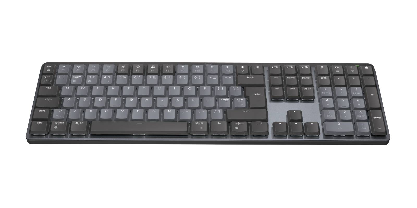 Rca Informatique - image du produit : MX MECHANICAL WRLS ILLUM. KEYB - GRAPHITE - UK - EMEA TACTILE