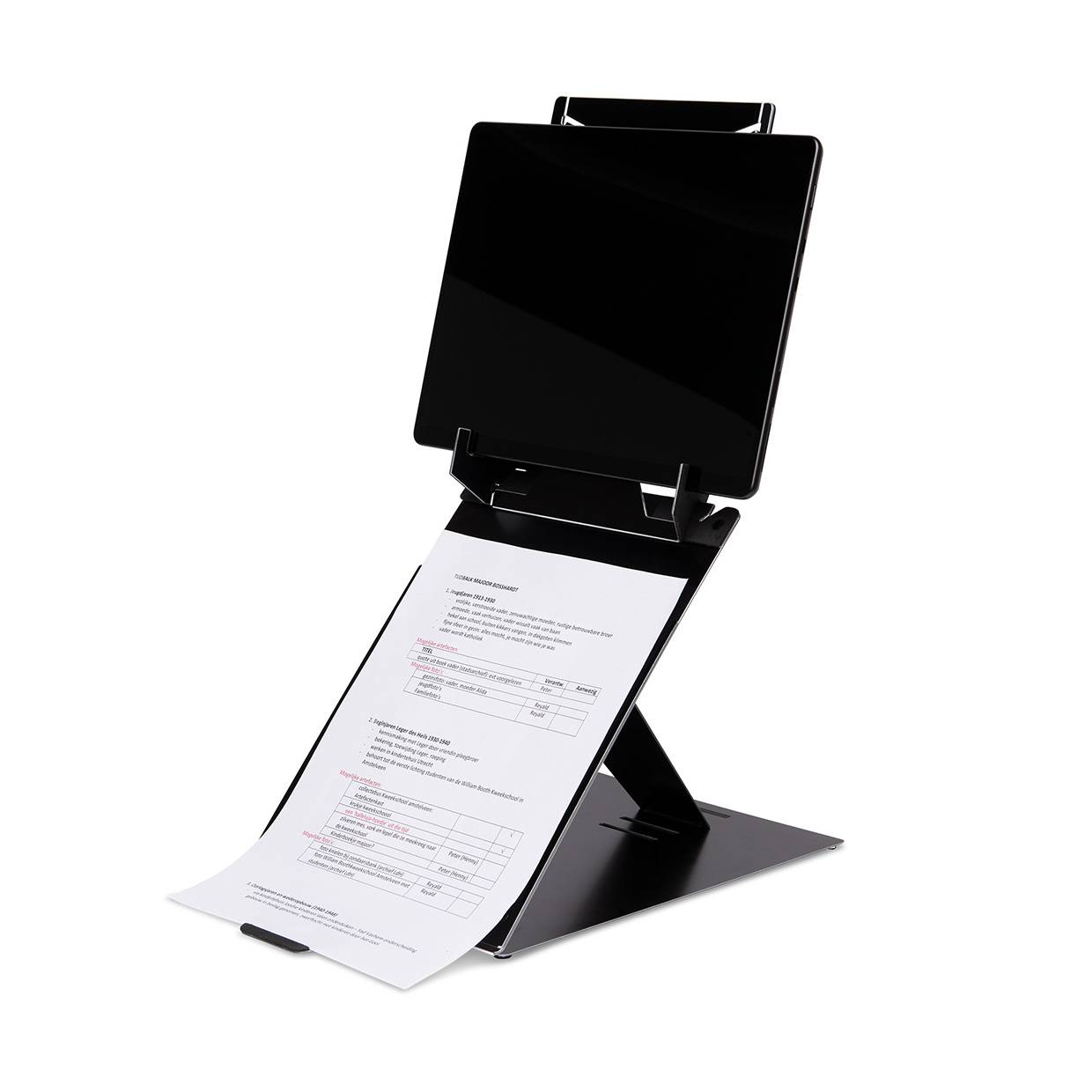 Rca Informatique - image du produit : R-GO RISER DUO/TABLET-LAPTOP STAND-ADJUSTABLE/BLACK