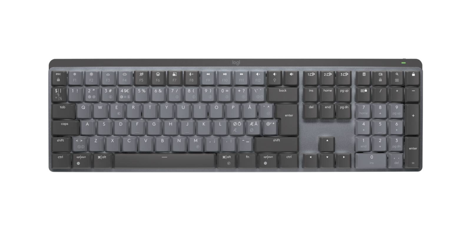 Rca Informatique - image du produit : MX MECHANICAL WRLS ILLUM. KEYB - GRAPHITE - PAN NORDIC CLICKY