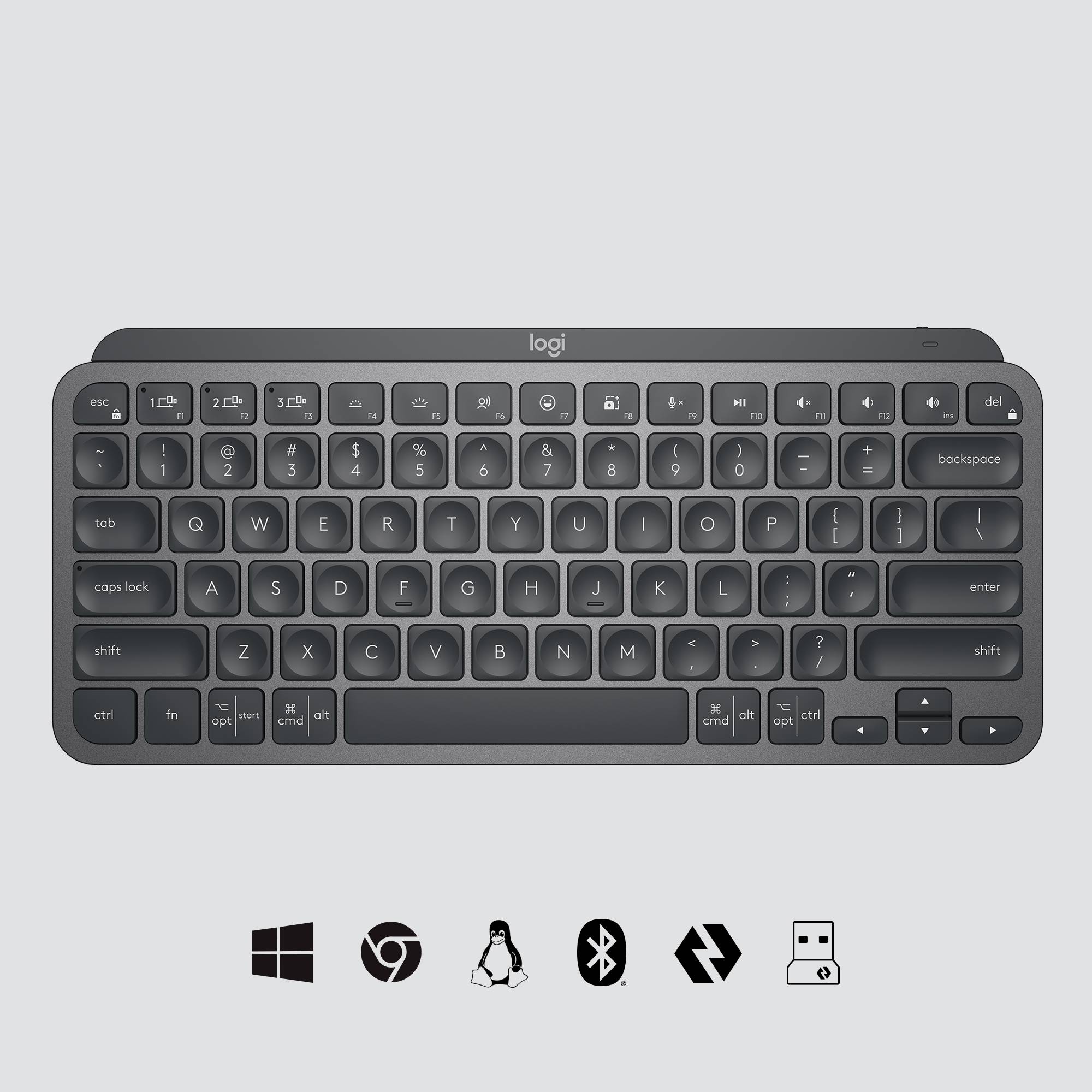 Rca Informatique - image du produit : MX KEYS MINI COMBO FOR BUSINESS - GRAPHITE - CH - CENTRAL