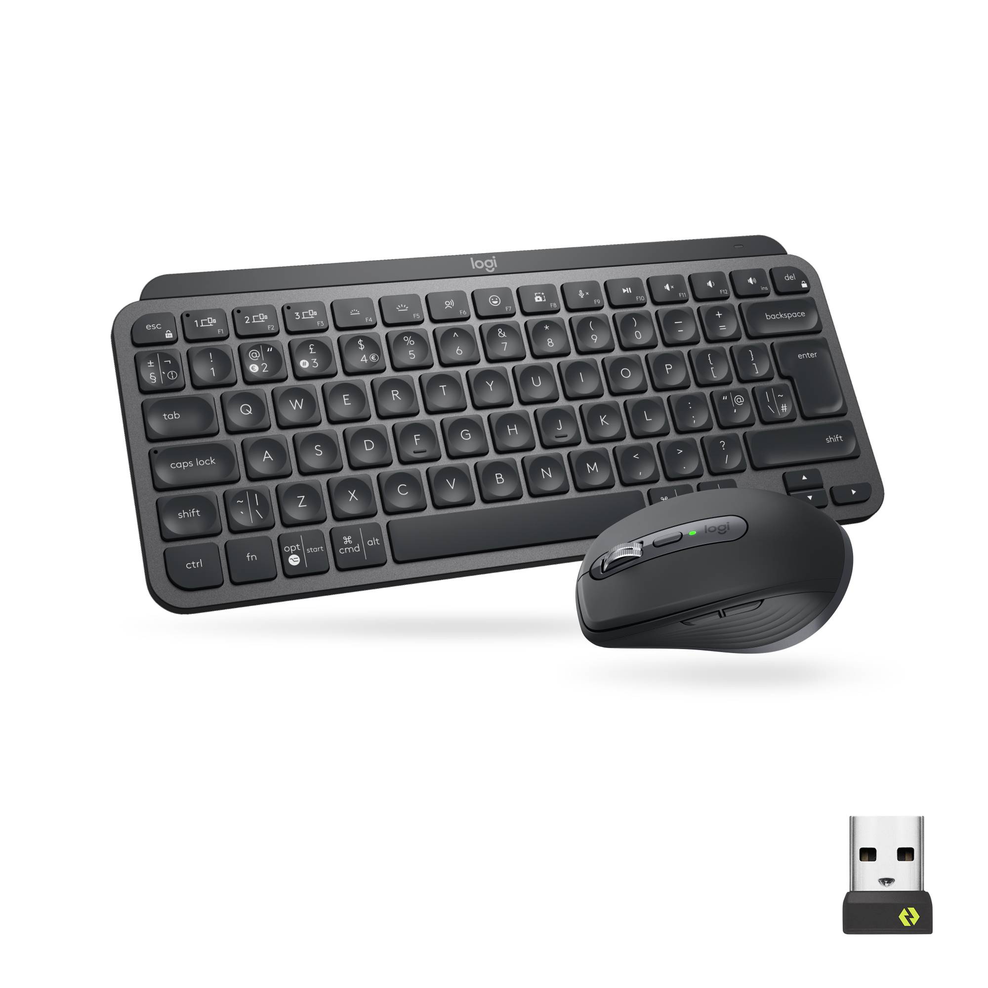 Rca Informatique - image du produit : MX KEYS MINI COMBO FOR BUSINESS - GRAPHITE - CH - CENTRAL