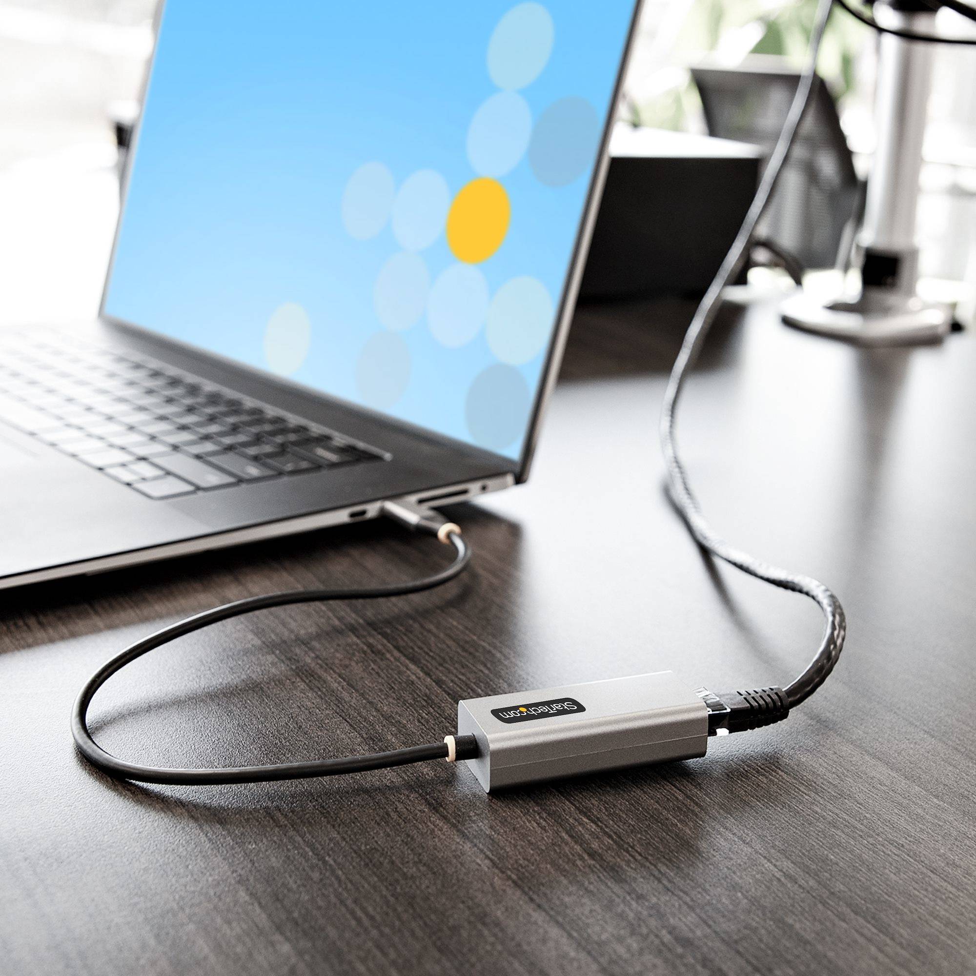 Rca Informatique - image du produit : USB-C TO ETHERNET ADAPTER - 1FT CABLE - WINDOWS/MACOS/LINUX