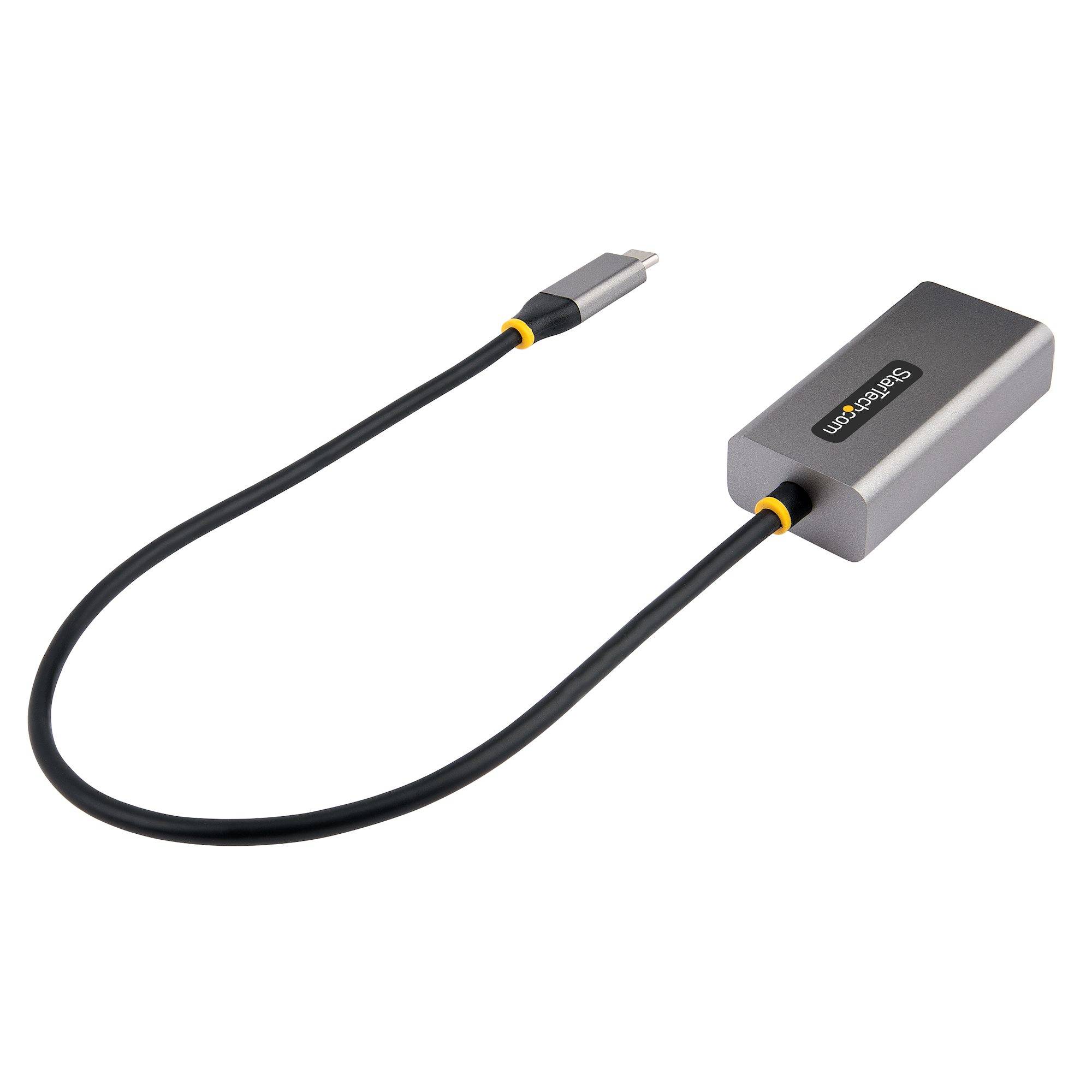 Rca Informatique - image du produit : USB-C TO ETHERNET ADAPTER - 1FT CABLE - WINDOWS/MACOS/LINUX