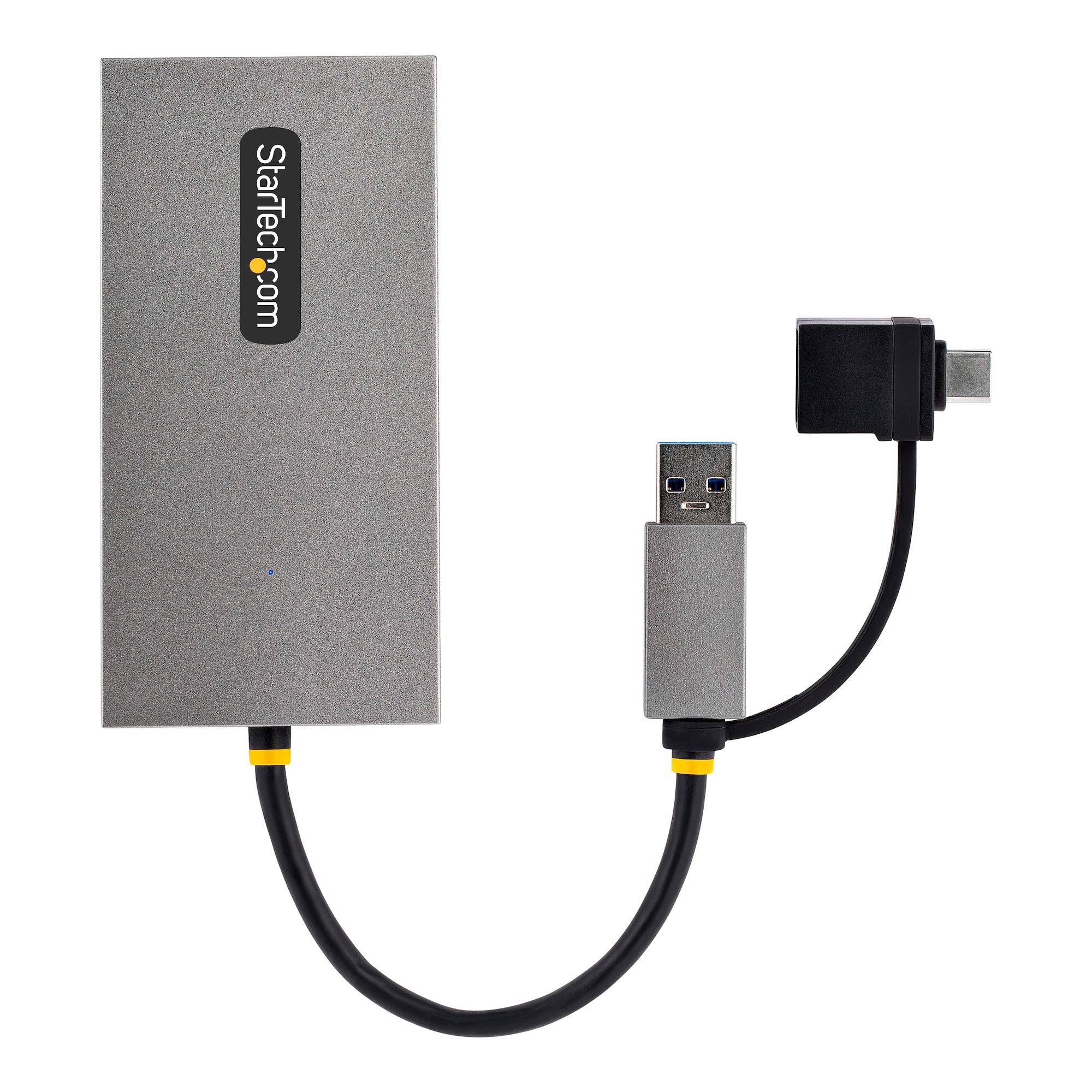 Rca Informatique - image du produit : USB TO DUAL HDMI ADAPTER - USB-A OR C 1X 4K 30HZ 1X 1080P