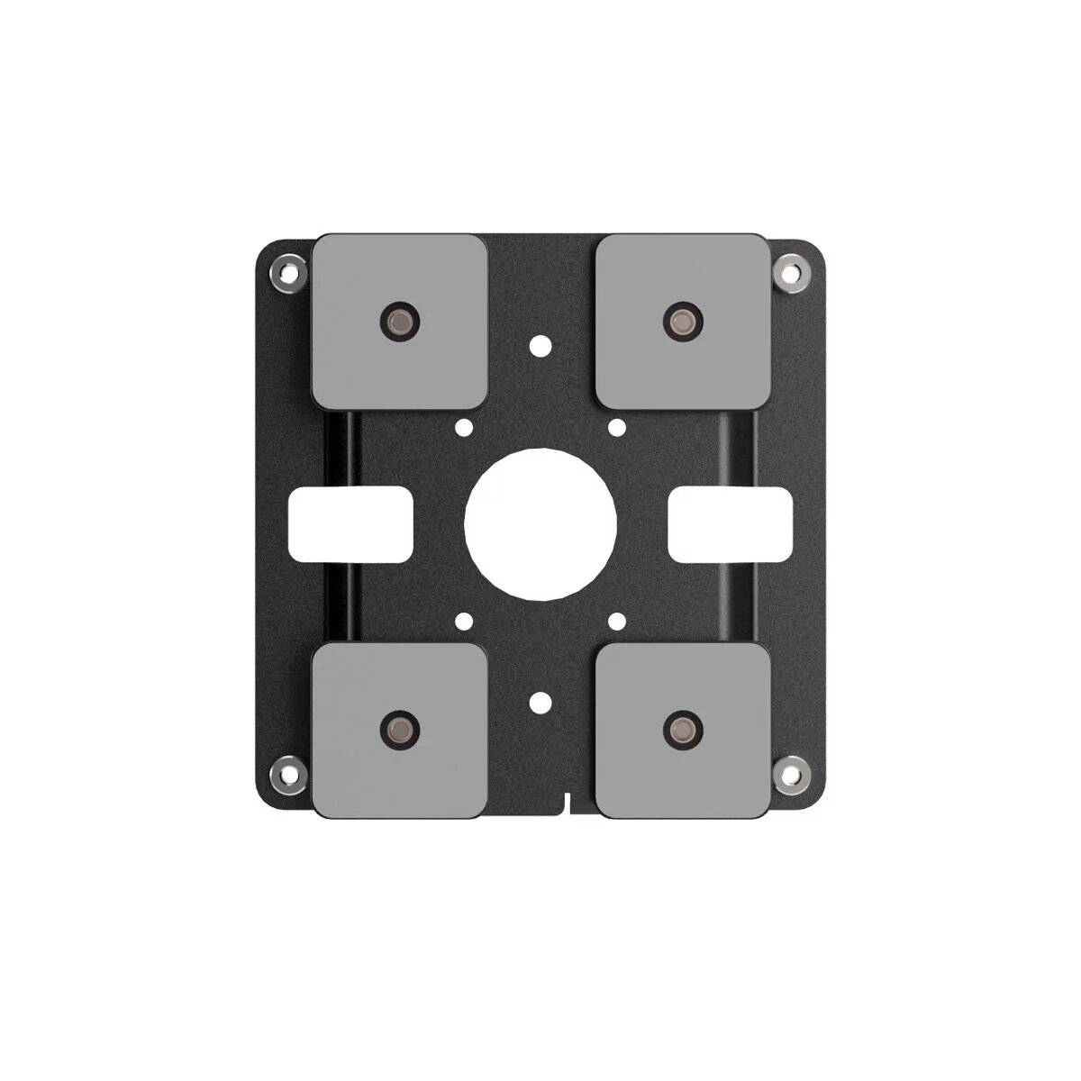 Rca Informatique - image du produit : GLASS MOUNT BRACKET WITH SECURITY SLOT BLACK