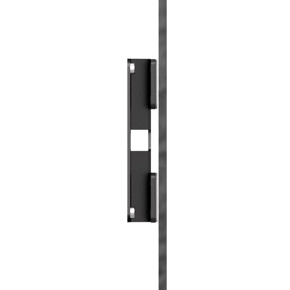 Rca Informatique - image du produit : GLASS MOUNT BRACKET WITH SECURITY SLOT BLACK