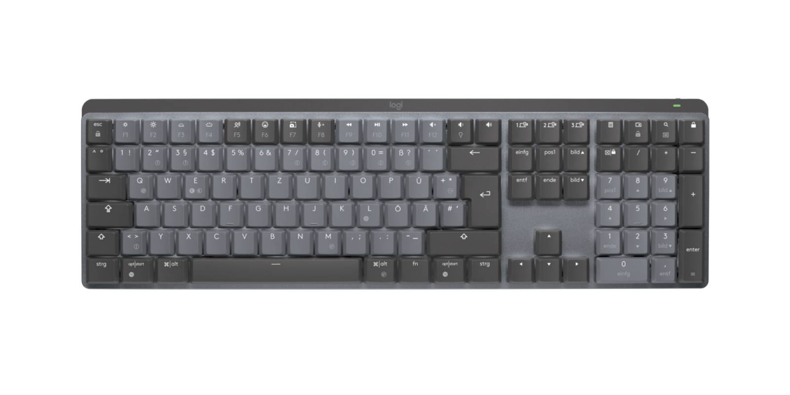 Rca Informatique - image du produit : MX MECH. WRLS ILLUM. KEYBOARD GRAPHITE - DEU - CENTRAL