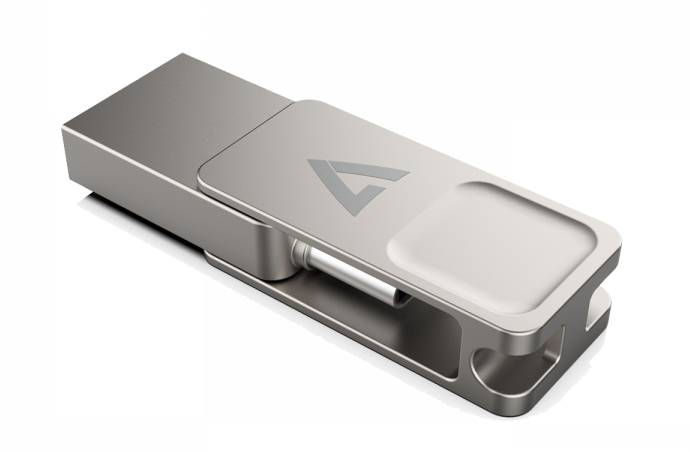 Rca Informatique - image du produit : 128GB TYPE-C+USB 3.2GEN1 SILVER USB A FLASH DRIVE + TYPE-C