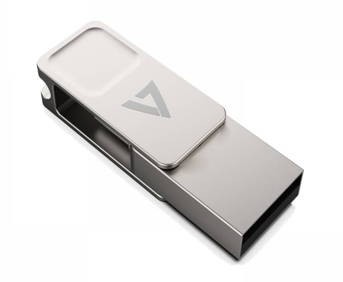 Rca Informatique - image du produit : 128GB TYPE-C+USB 3.2GEN1 SILVER USB A FLASH DRIVE + TYPE-C