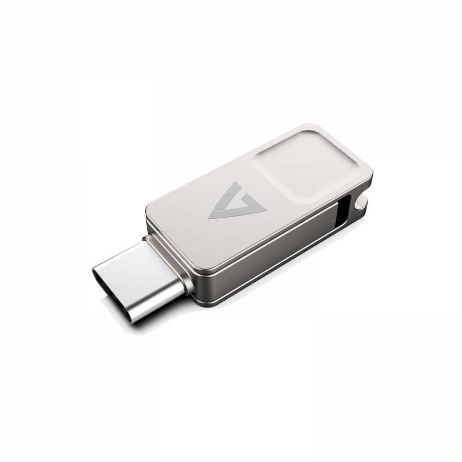 Rca Informatique - Image du produit : 64GB TYPE-C+USB 3.2 GEN1 SILVER USB A FLASH DRIVE + TYPE-C