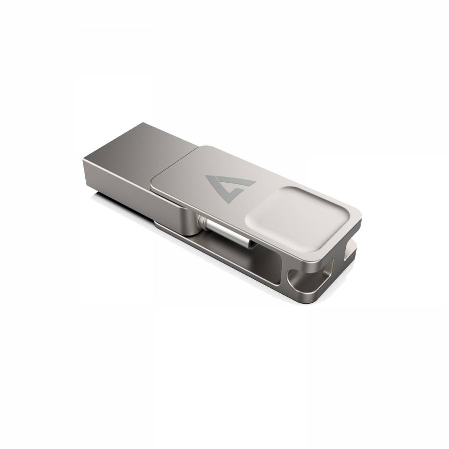 Rca Informatique - image du produit : 64GB TYPE-C+USB 3.2 GEN1 SILVER USB A FLASH DRIVE + TYPE-C