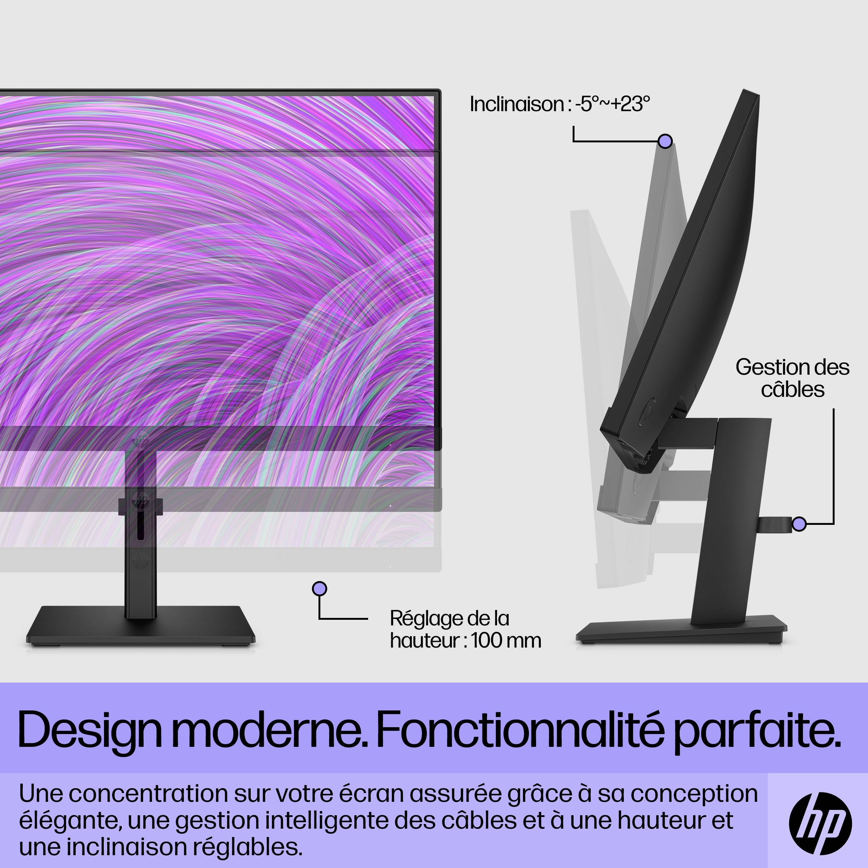 Rca Informatique - image du produit : 21.5IN 1920 X 1080 FHD 16:09 5M P22H G5 HDMI VGA DP