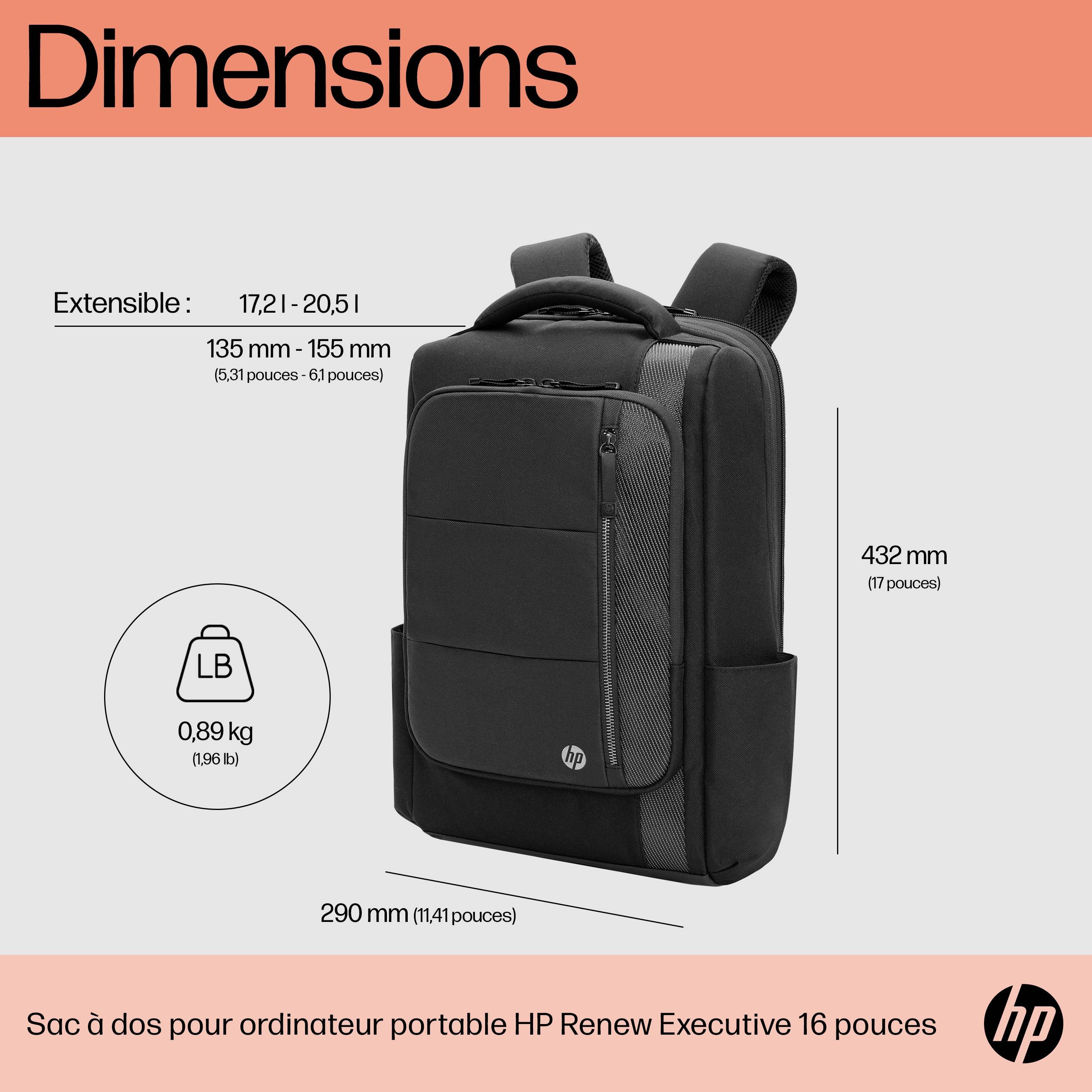 Rca Informatique - image du produit : HP RENEW EXECUTIVE 16 LAPTOP BACKPACK