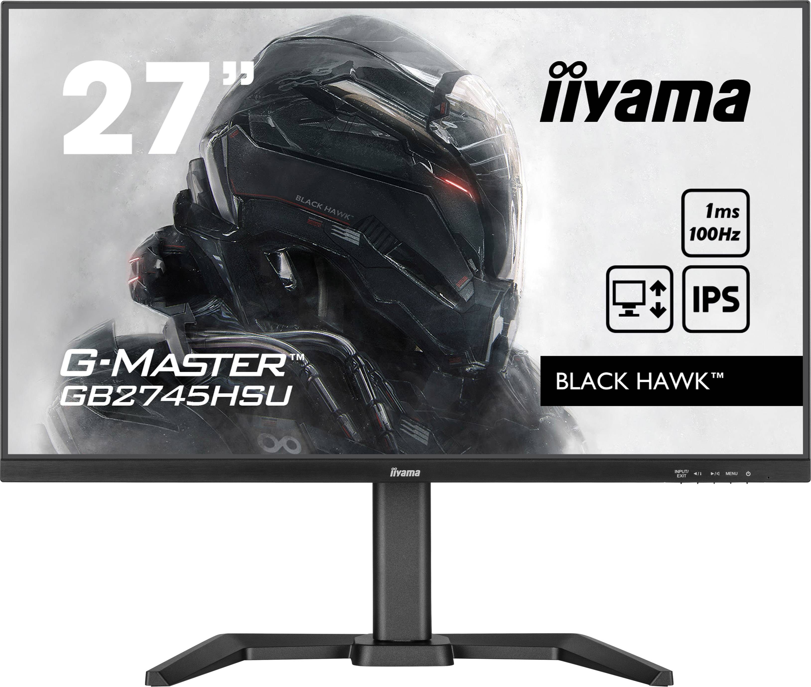 Rca Informatique - Image du produit : GB2745HSU-B1 27IN IPS FHD 100HZ 250CD/1MS/HDMI/DP/2USB HUB/HAS