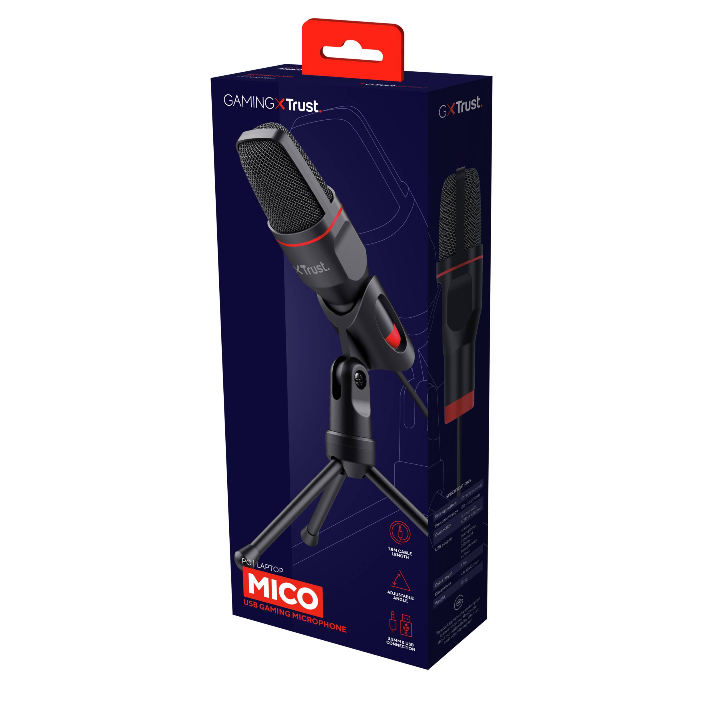 Rca Informatique - image du produit : GXT212 MICO USB MICROPHONE