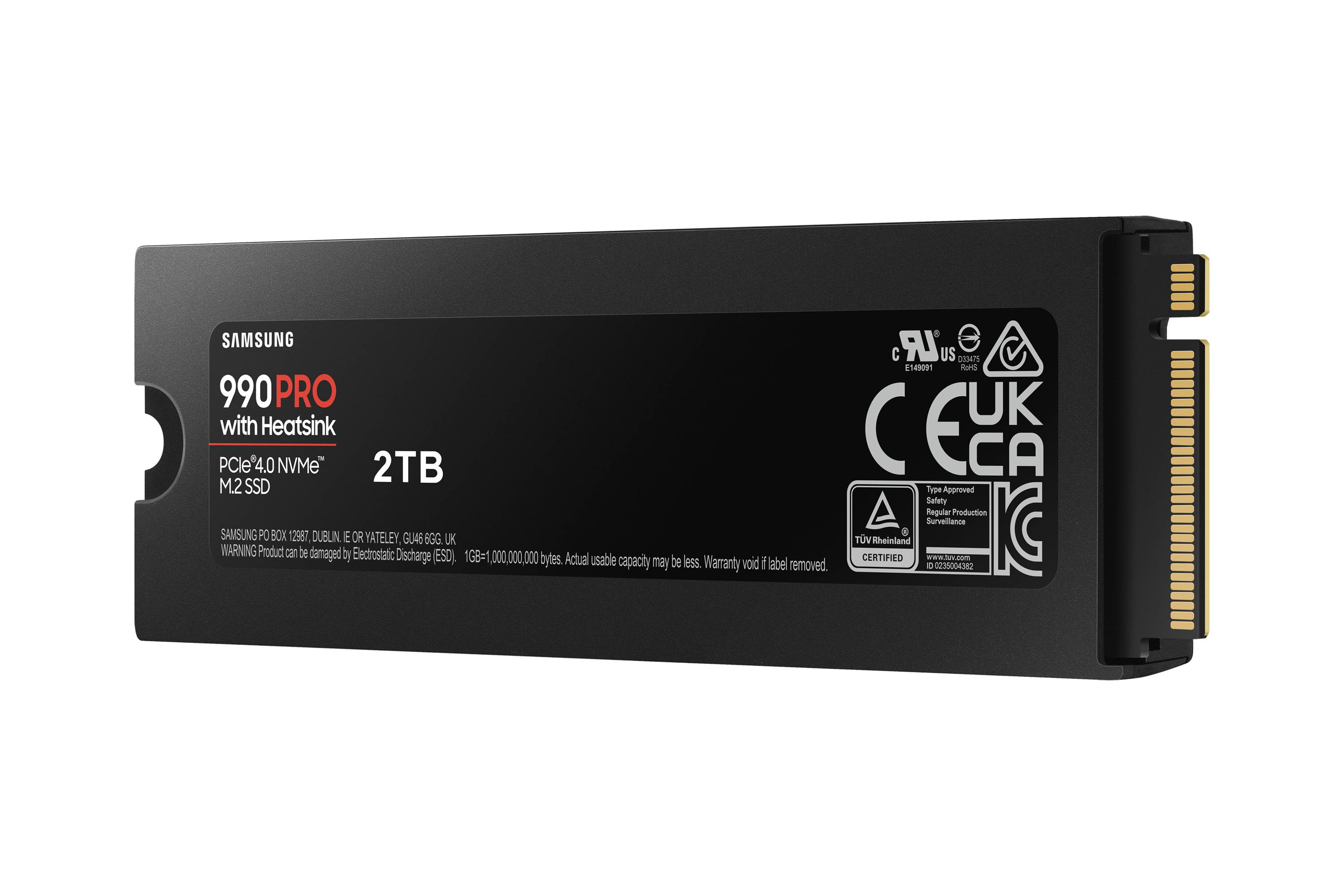 Rca Informatique - image du produit : 2TB SSD PCIE 4.0 X 4 NVME + HEATSINK M.2 2280