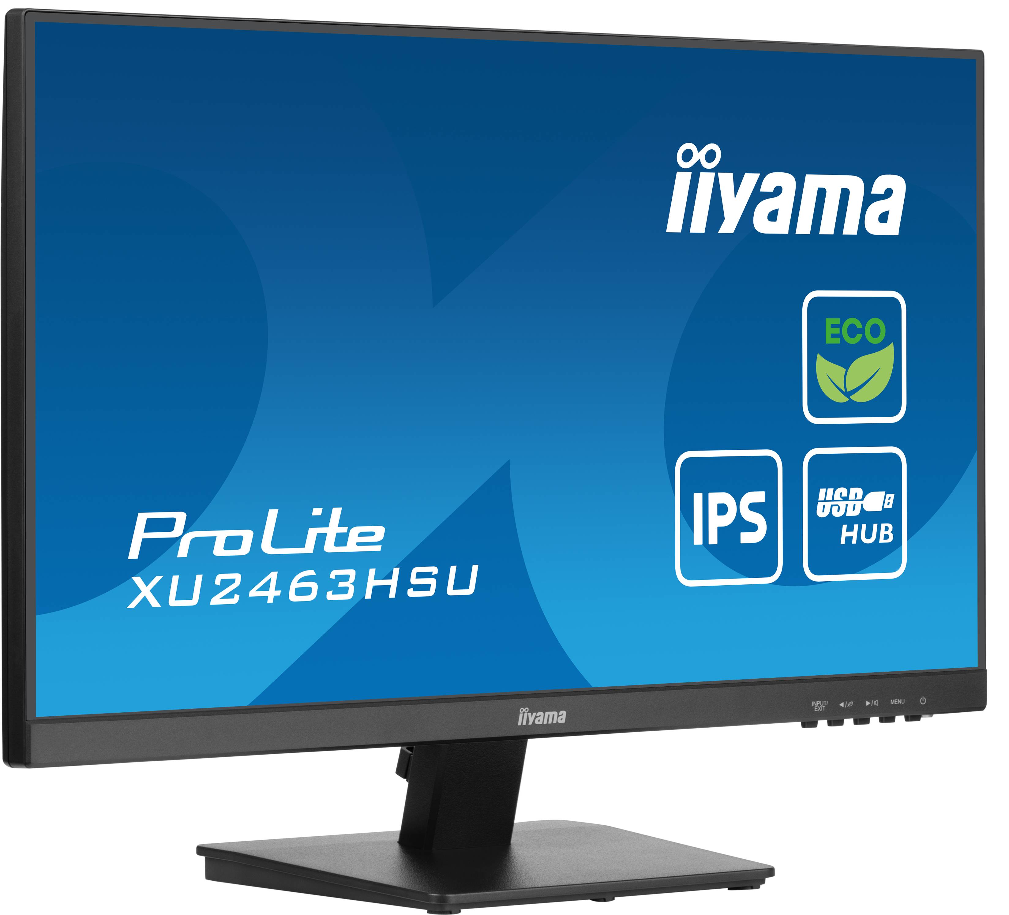 Rca Informatique - image du produit : XU2463HSU-B1 23.8IN IPS FHD 250CD/3MS/HDMI/DP/2USB