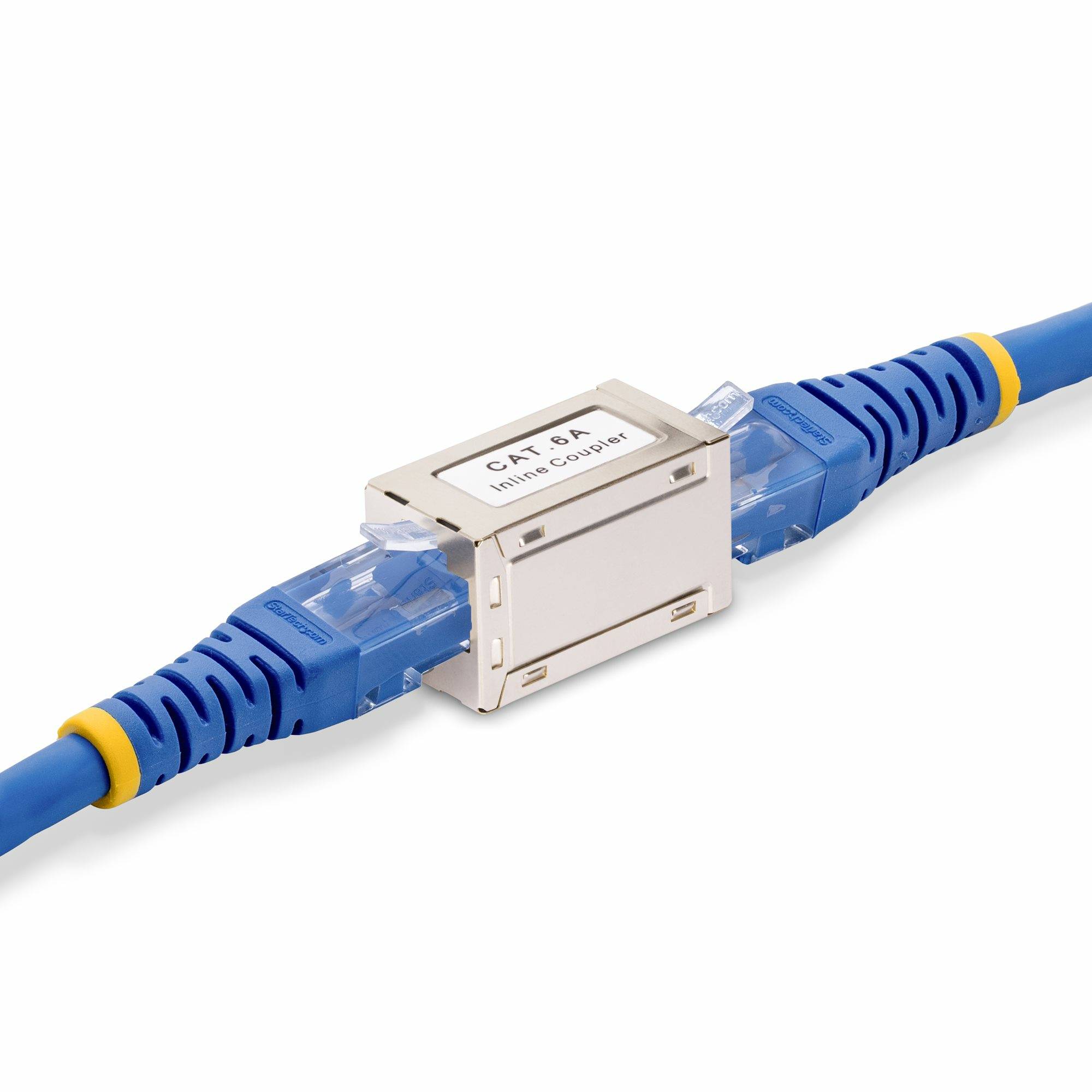 Rca Informatique - image du produit : SHIELDED RJ45 COUPLER CAT6A ETHERNET COUPLER F/F