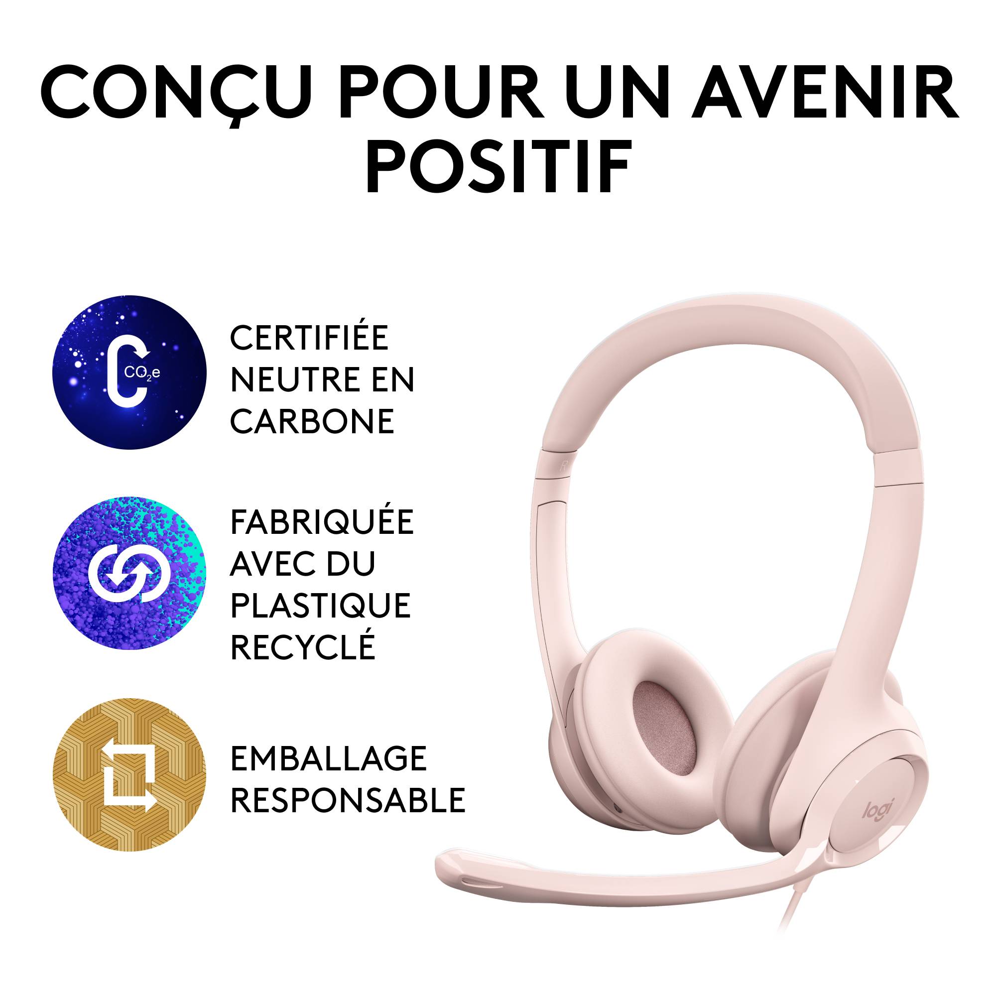 Rca Informatique - image du produit : H390 USB COMPUTER HEADSET -ROSE-EMEA-914