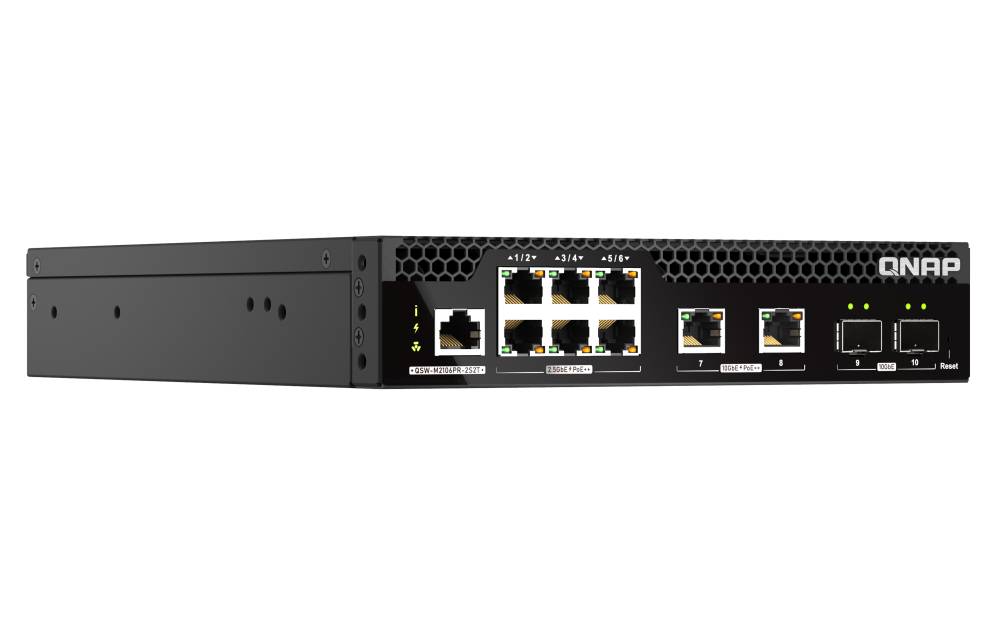 Rca Informatique - image du produit : 6 P 2.5GBE 2 P 10GBE SFP+ 2 P 10GBERJ45 WEBMANAGED SWITCH