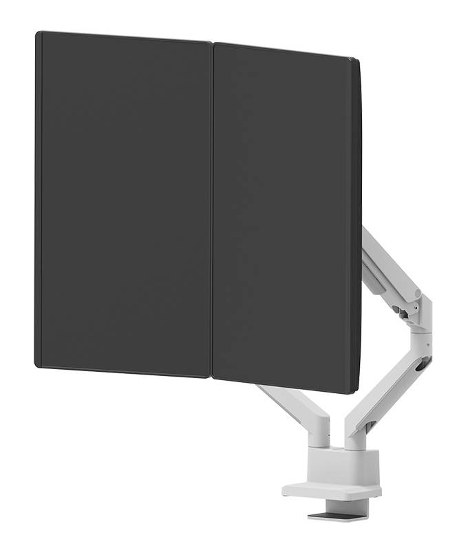 Rca Informatique - image du produit : NEXT SLIM DESK MOUNT DOUBLE DISPLAY TOPFIX CLAMP/GROMM BLACK