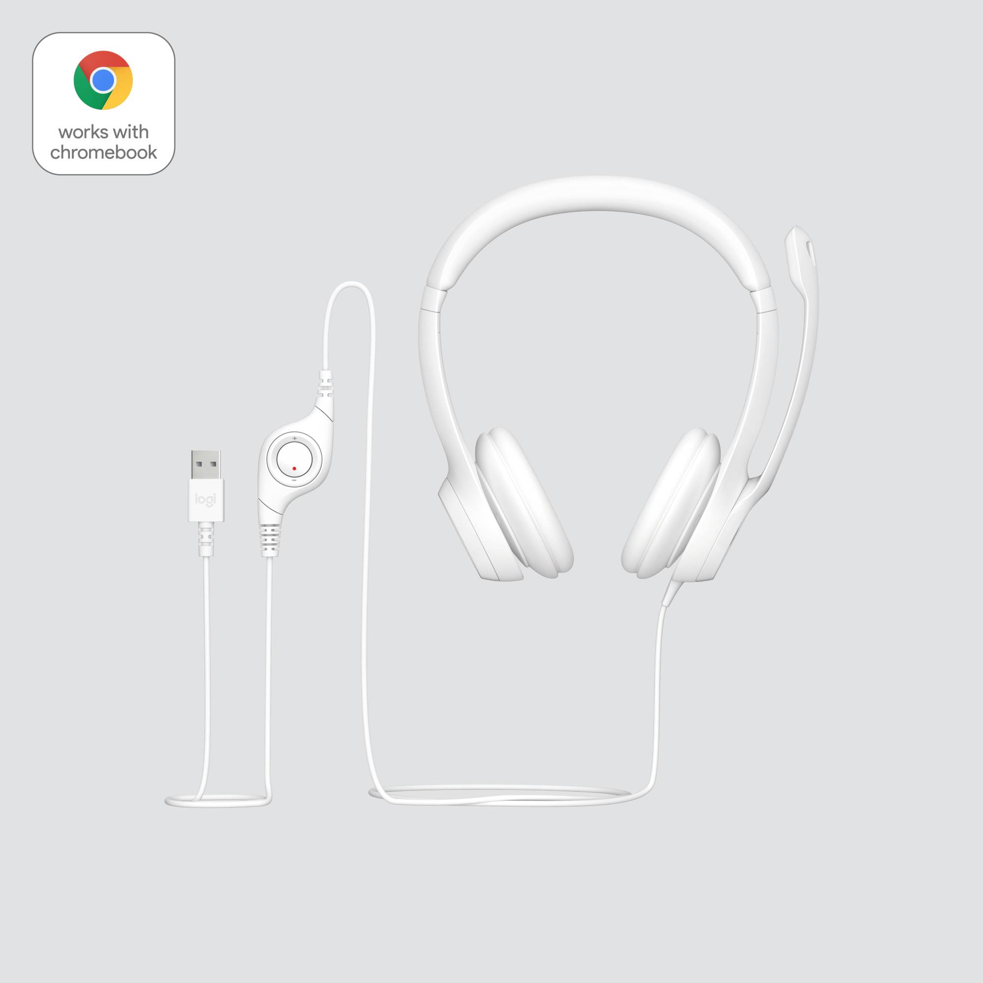 Rca Informatique - image du produit : H390 USB COMPUTER HEADSET -OFF-WHITE-EMEA-914