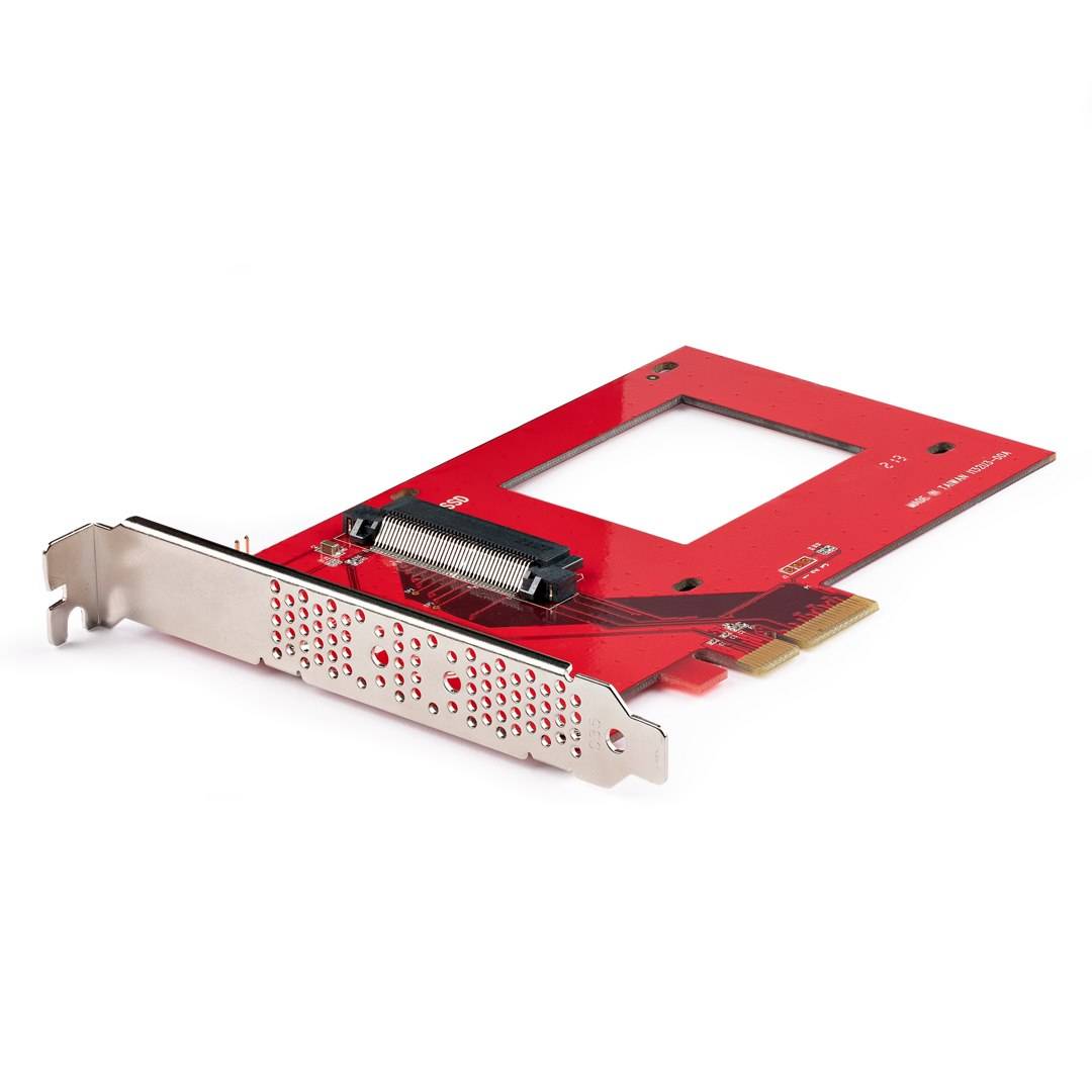 Rca Informatique - Image du produit : U.3 TO PCIE ADAPTER CARD - PCI EXPRESS 4.0 U.3 NVME SSDS