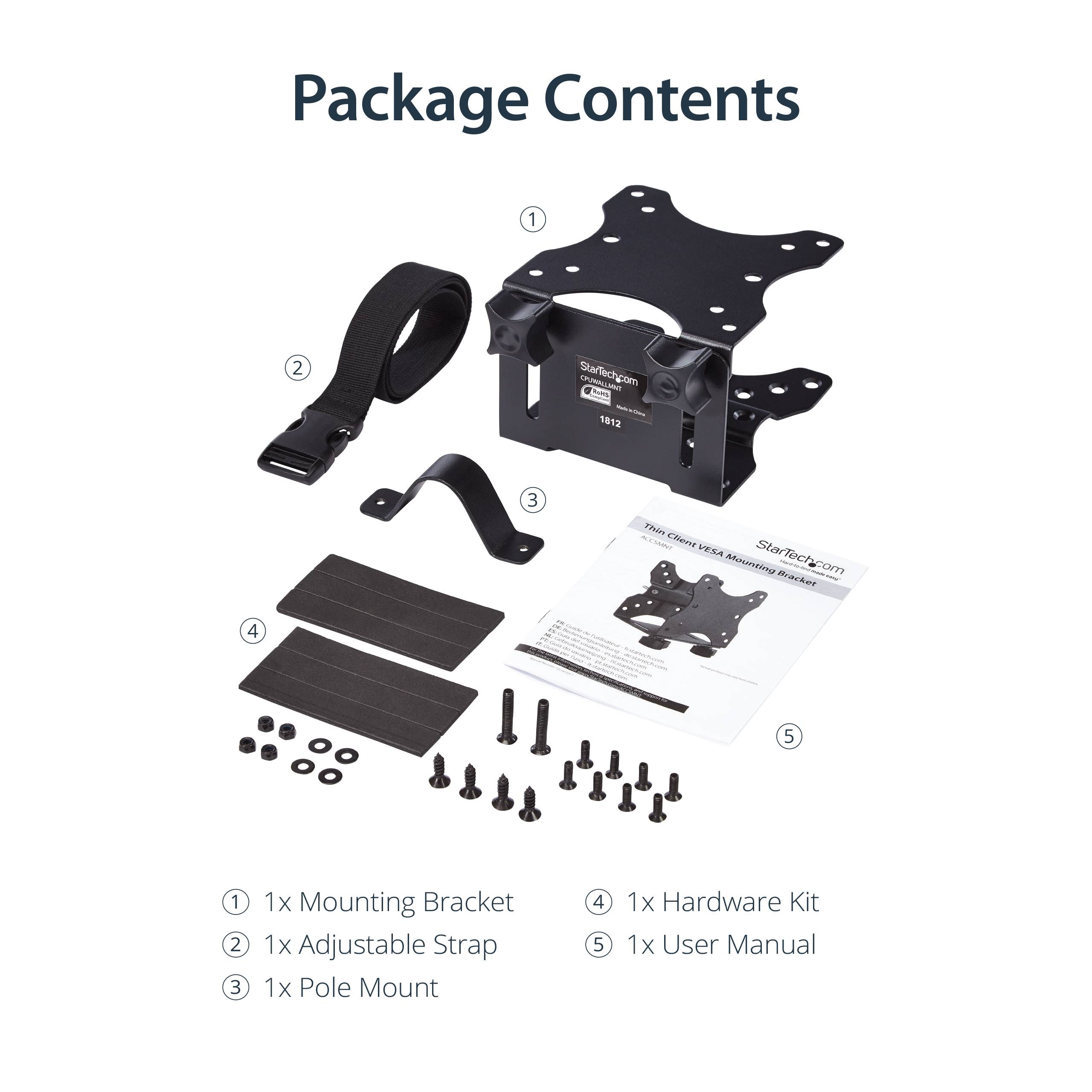 Rca Informatique - image du produit : THIN CLIENT MOUNT - VESA MOUNT BRACKET THIN CLIENT MON MOUNT