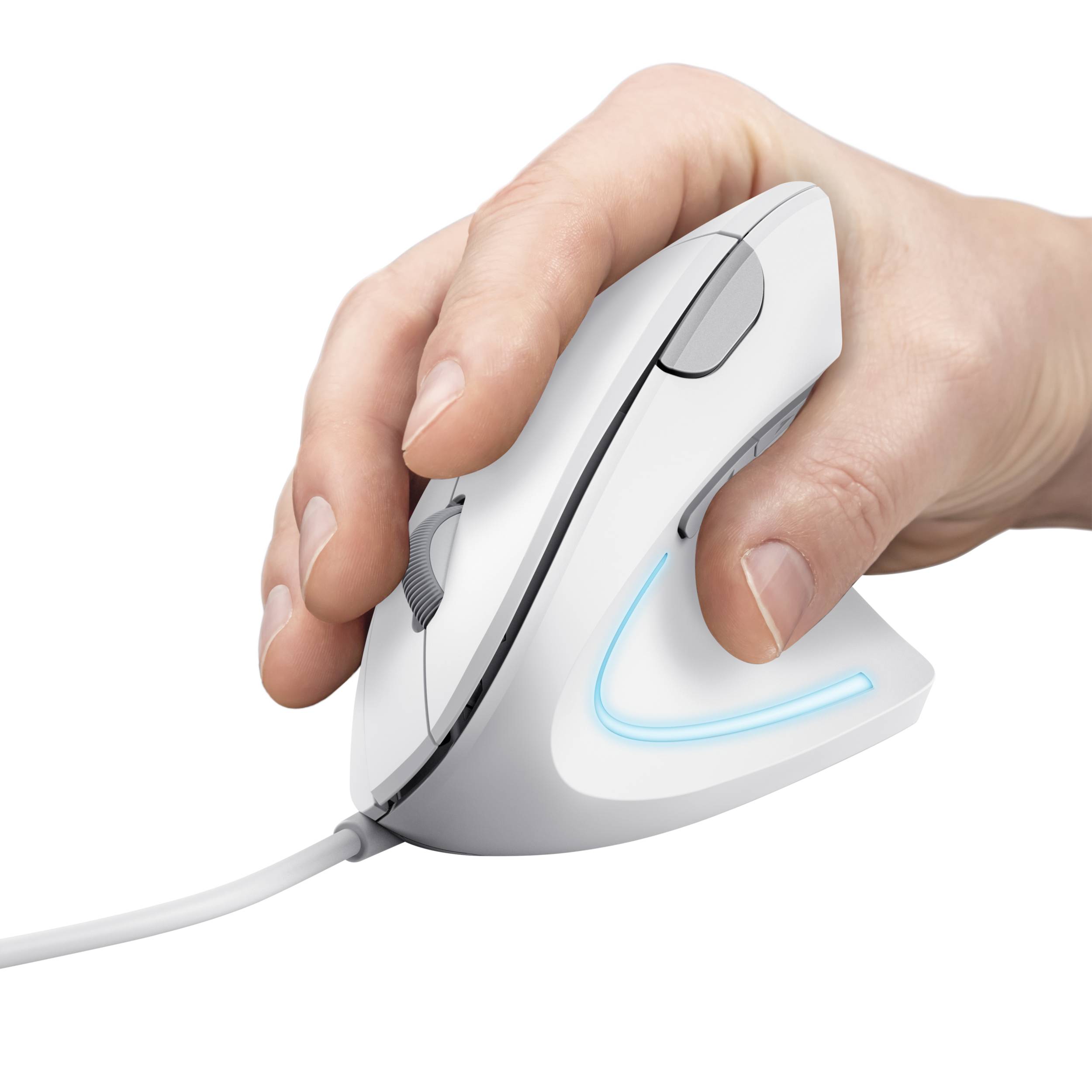 Rca Informatique - image du produit : VERTO WIRED ERGO MOUSE WHITE