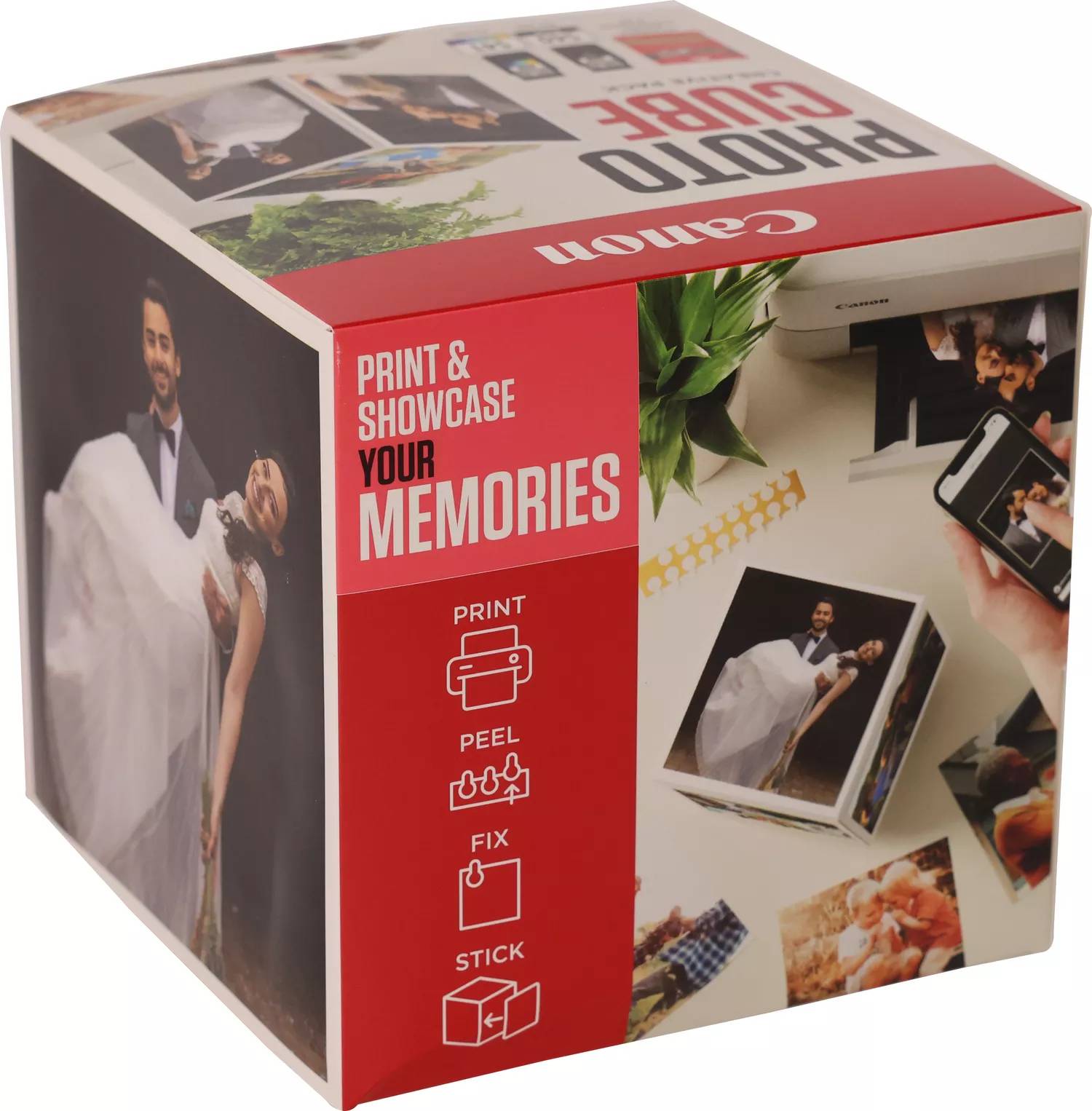 Rca Informatique - image du produit : PG-540/CL-541 PHOTO CUBE CREATIVE PACK WHITE PINK (5X5 PH