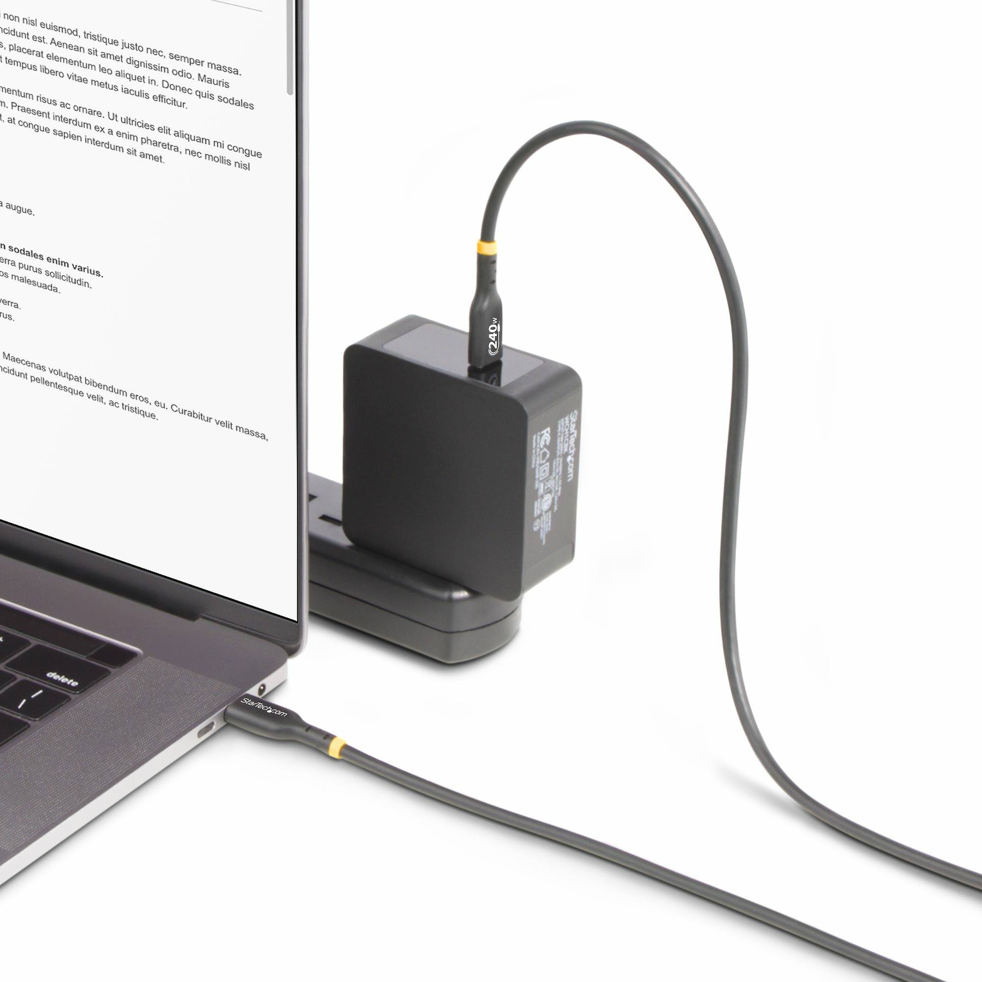 Rca Informatique - image du produit : USB-C CABLE USB-IF CERTIFIED 240W PD EPR/TYPE-C CHARGER CORD