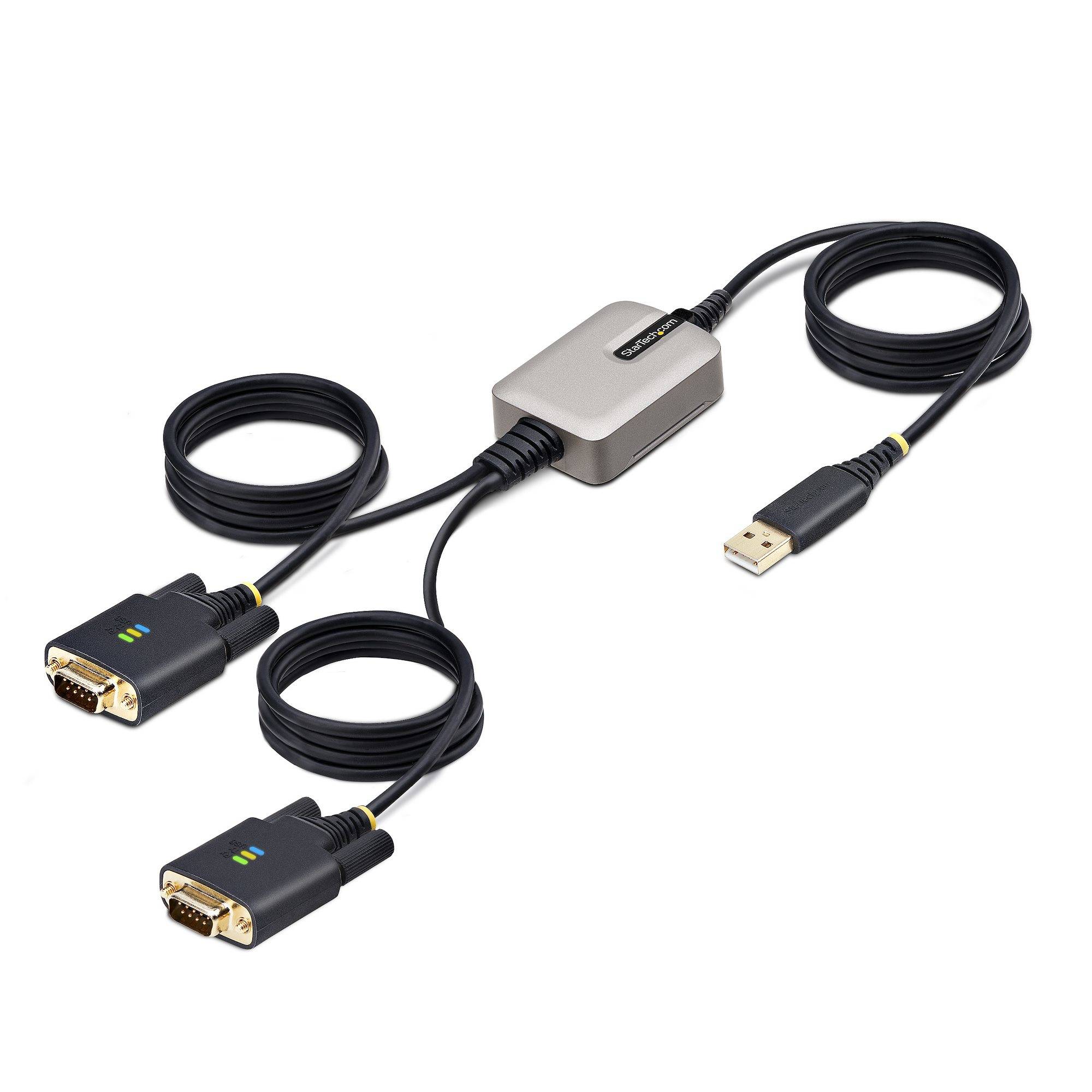 Rca Informatique - Image du produit : 13FT 2-PORT USB SERIAL CABLE USB TO DUAL DB9 RS232 ADAPTER