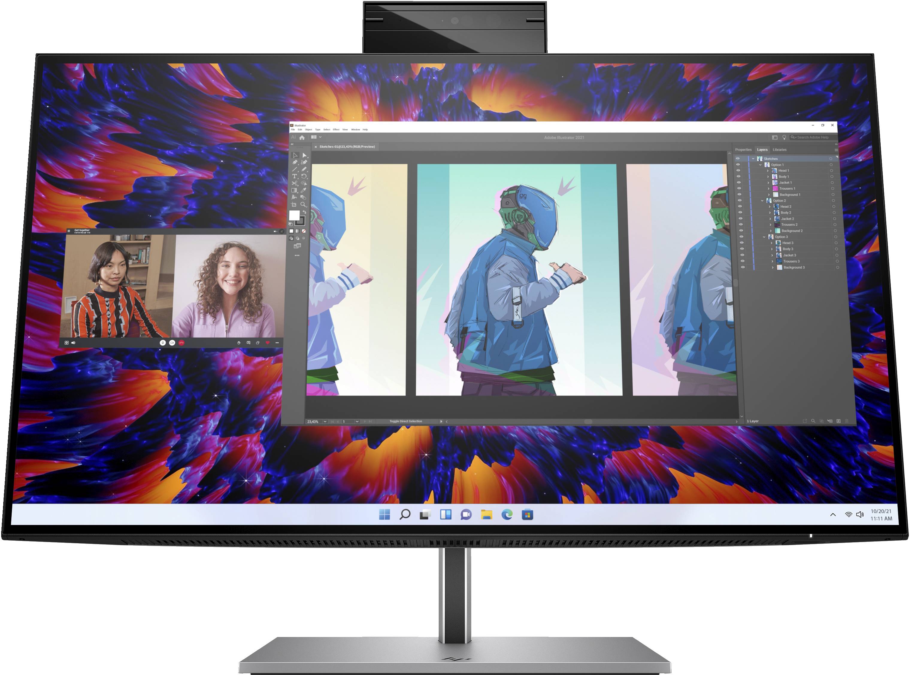 Rca Informatique - image du produit : HP Z24M G3 CONFERENCING QHD DISPLAY