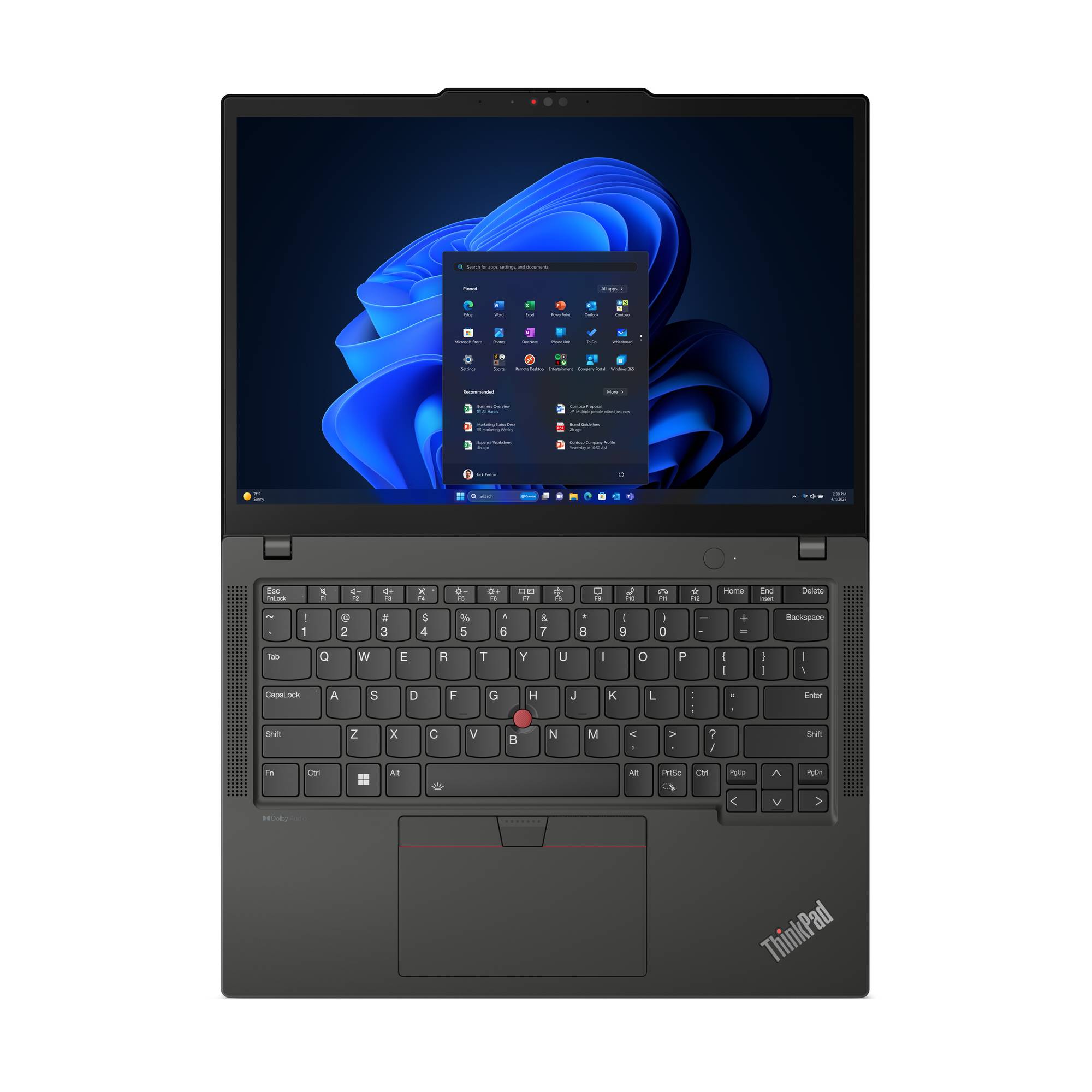 Rca Informatique - image du produit : THINKPAD X13 ULTRA 7 155U 512GB 16GB 13IN NOOD W11P