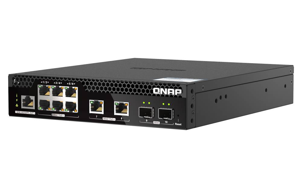 Rca Informatique - Image du produit : 6 P 2.5GBE 2 P 10GBE SFP+ 2 P 10GBERJ45 WEBMANAGED SWITCH