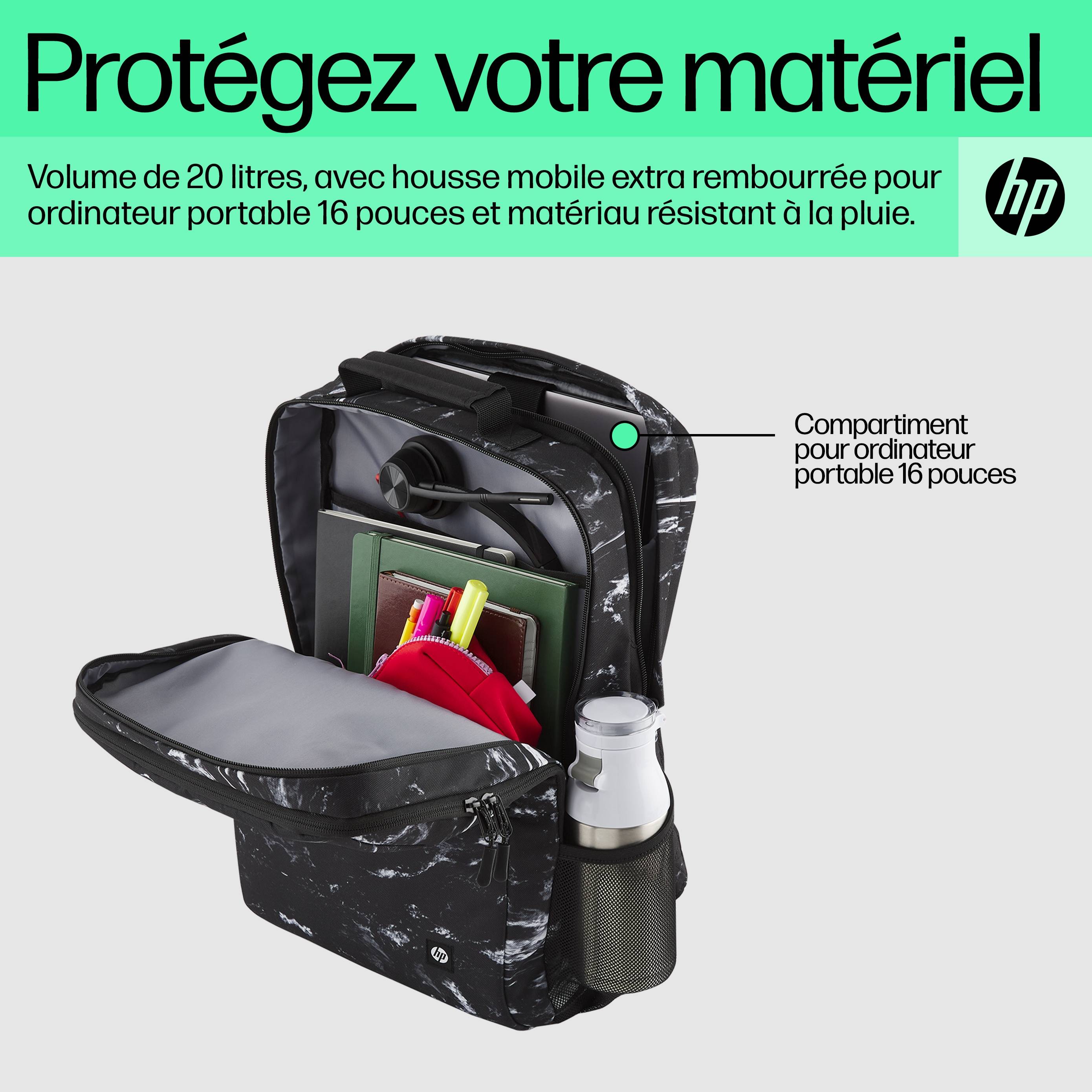 Rca Informatique - image du produit : HP CAMPUS XL MARBLE STONE BACKPACK