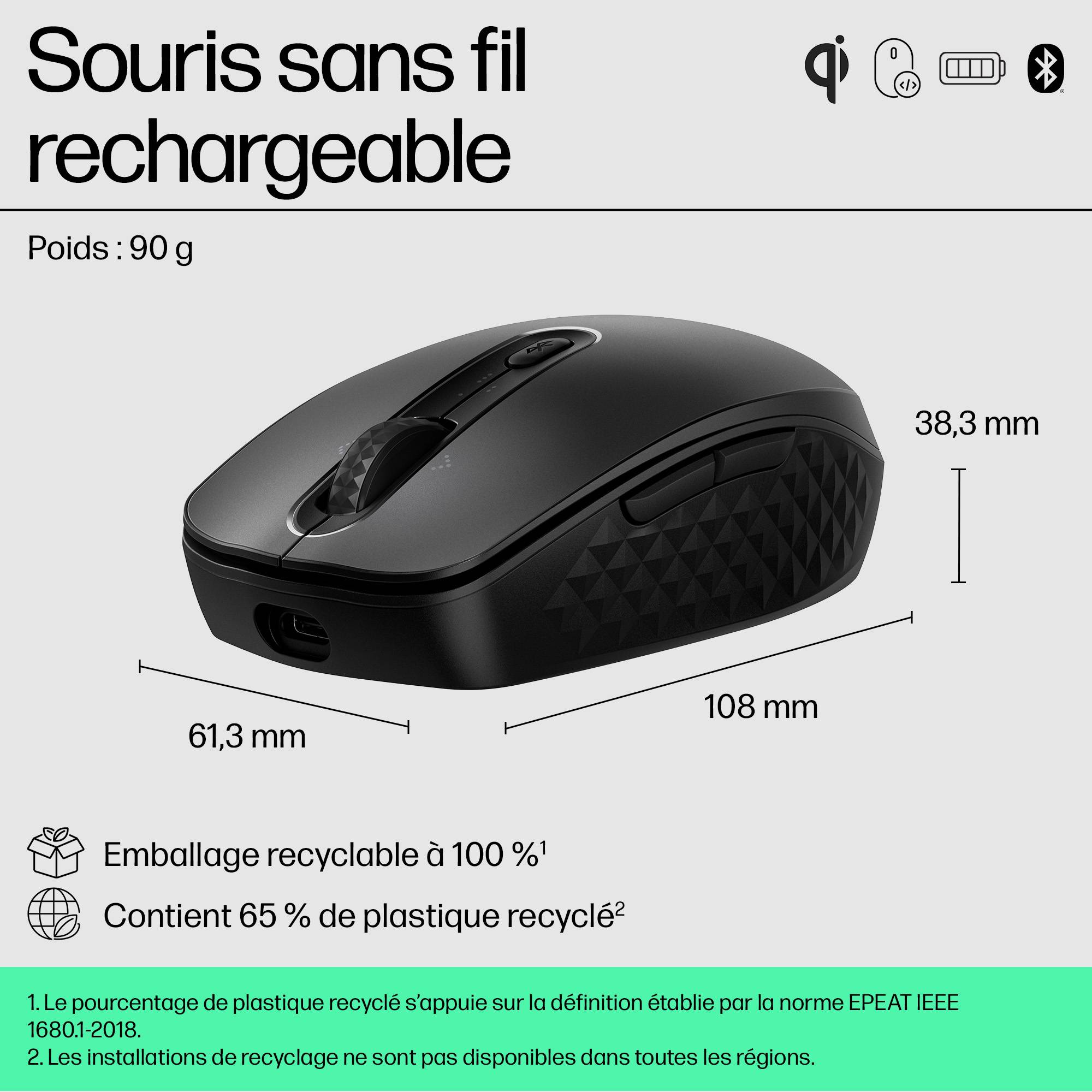 Rca Informatique - image du produit : 695 QI-CHARGING WIRELESS MOUSE EMEA-INTL ENGLISH LOC-EURO PLUG