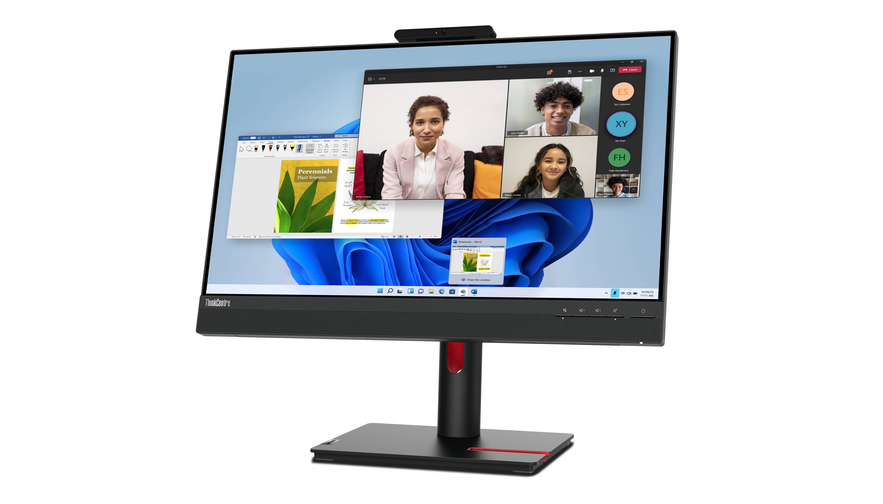 Rca Informatique - image du produit : THINKVISION TIO 24 G5 23.8 FHD IPS 16:9 250CD/M L THINKRED