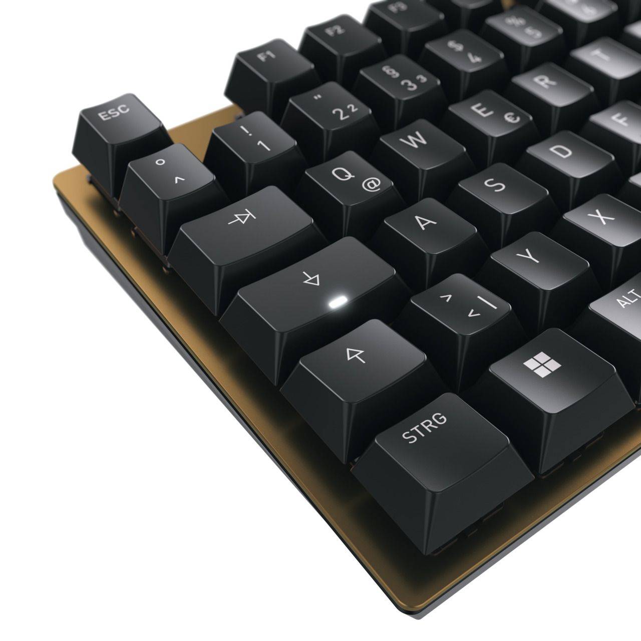 Rca Informatique - image du produit : KEYBOARD CORDED MECHANICAL BLACK/BRONZE US-INTL