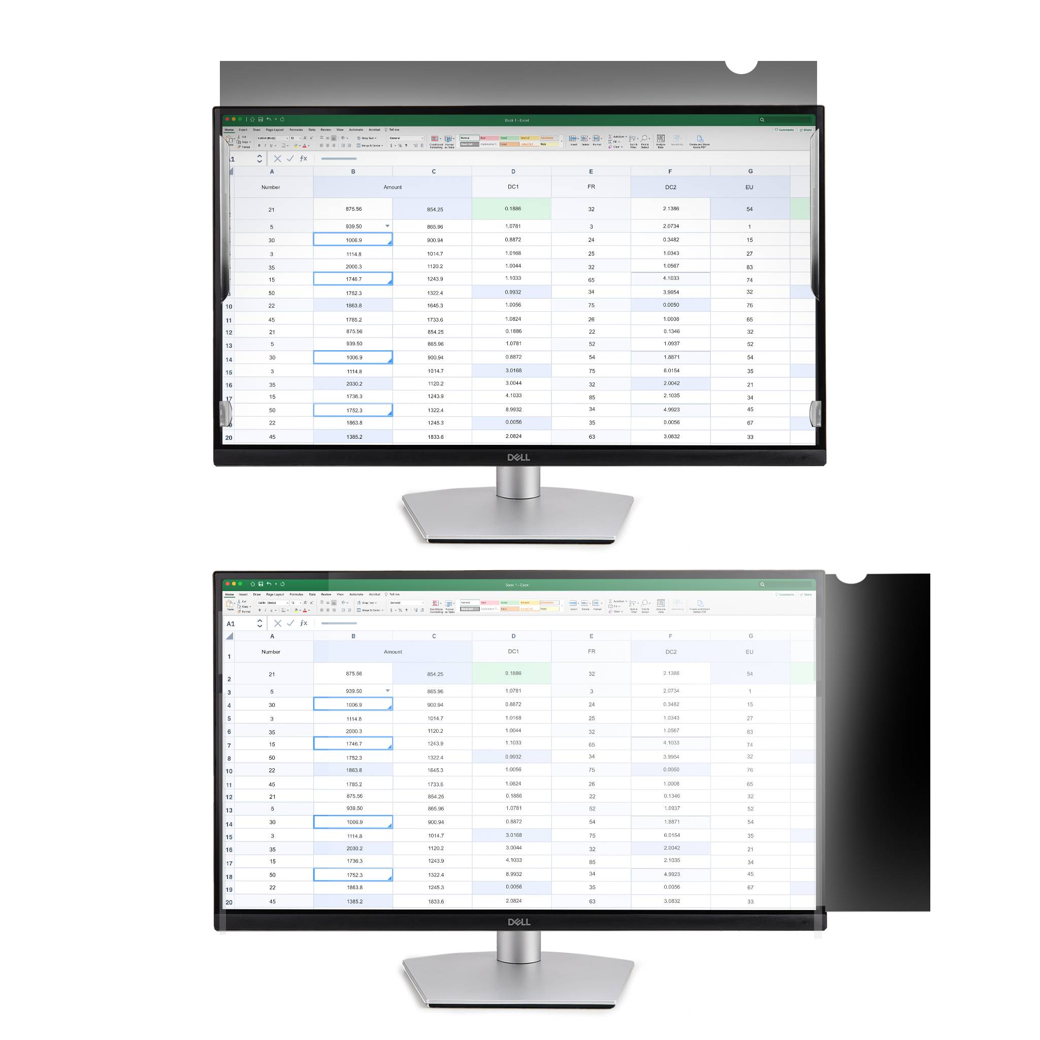 Rca Informatique - image du produit : FILTRE CONFIDENTIALITE 20IN UNIVERSEL - MAT OU BRILLIANT