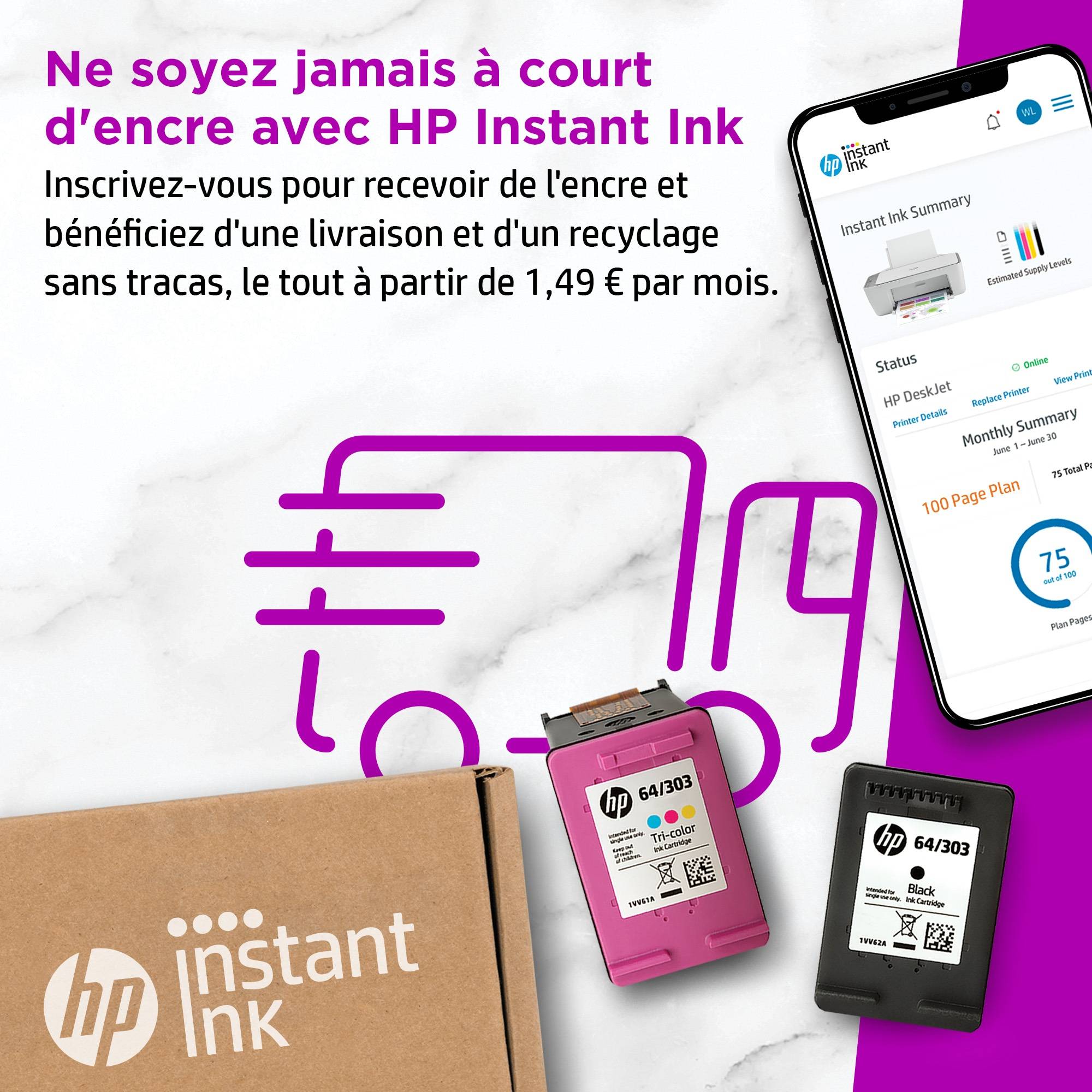 Rca Informatique - image du produit : DESKJET 2720E MFP HP+ WIRELESS PRINT SCAN COPY