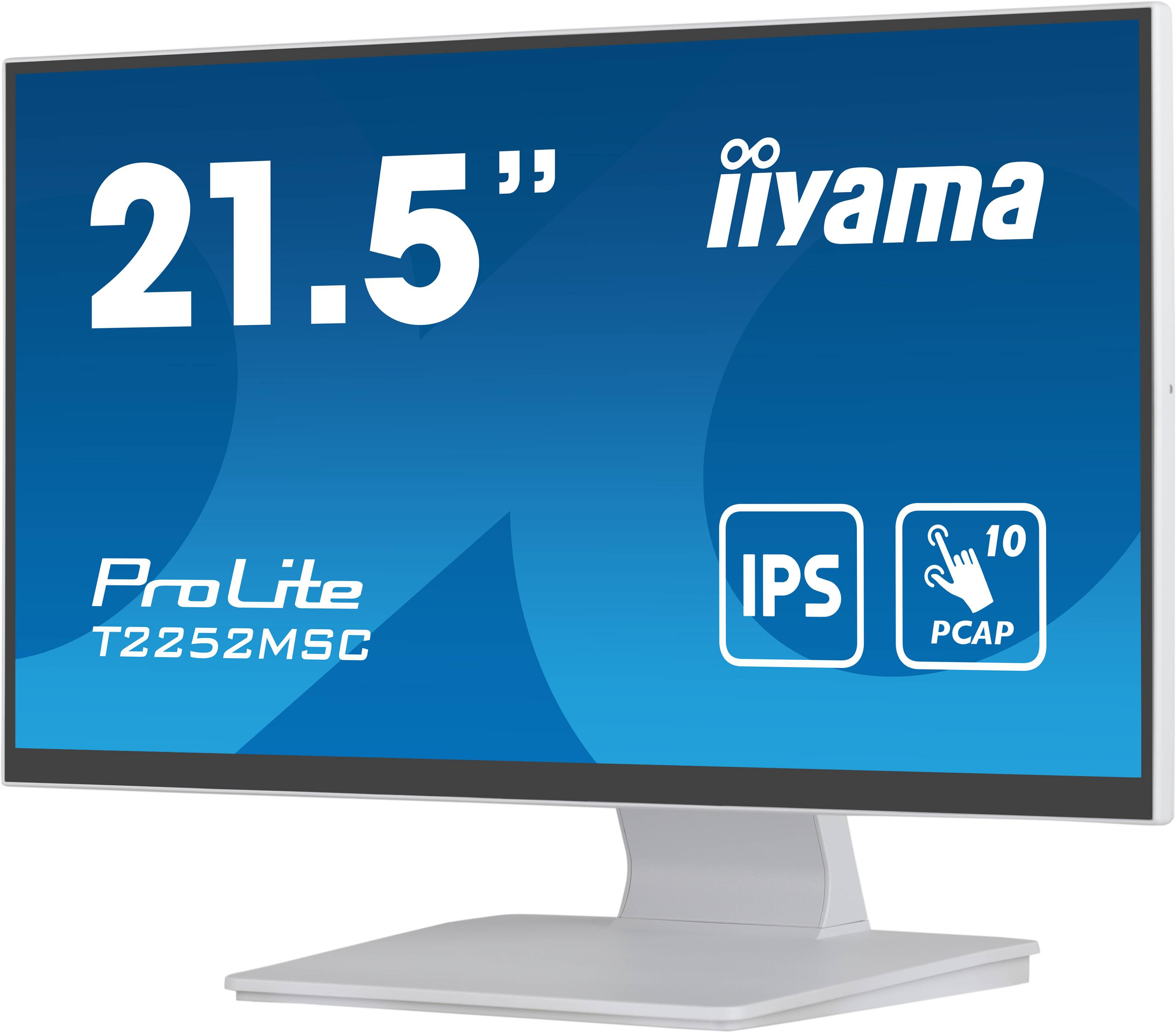 Rca Informatique - image du produit : T2252MSC-W2 21.5IN CAPACI TOUCH IPS FHD/250CD/5MS/HDMI/DP/WHITE