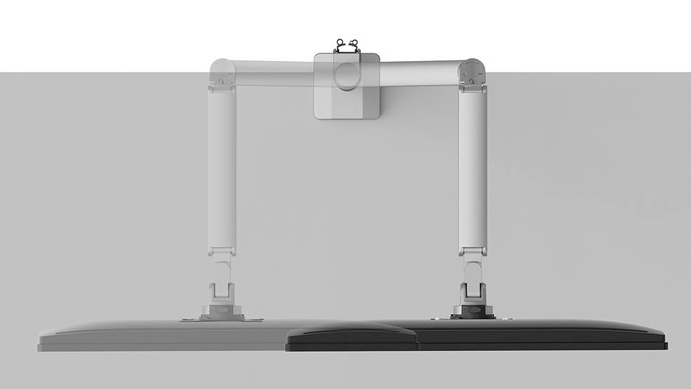 Rca Informatique - image du produit : NEXT SLIM DESK MOUNT SINGLE DISPLAY TOPFIX CLAMP/GROMM SILVE