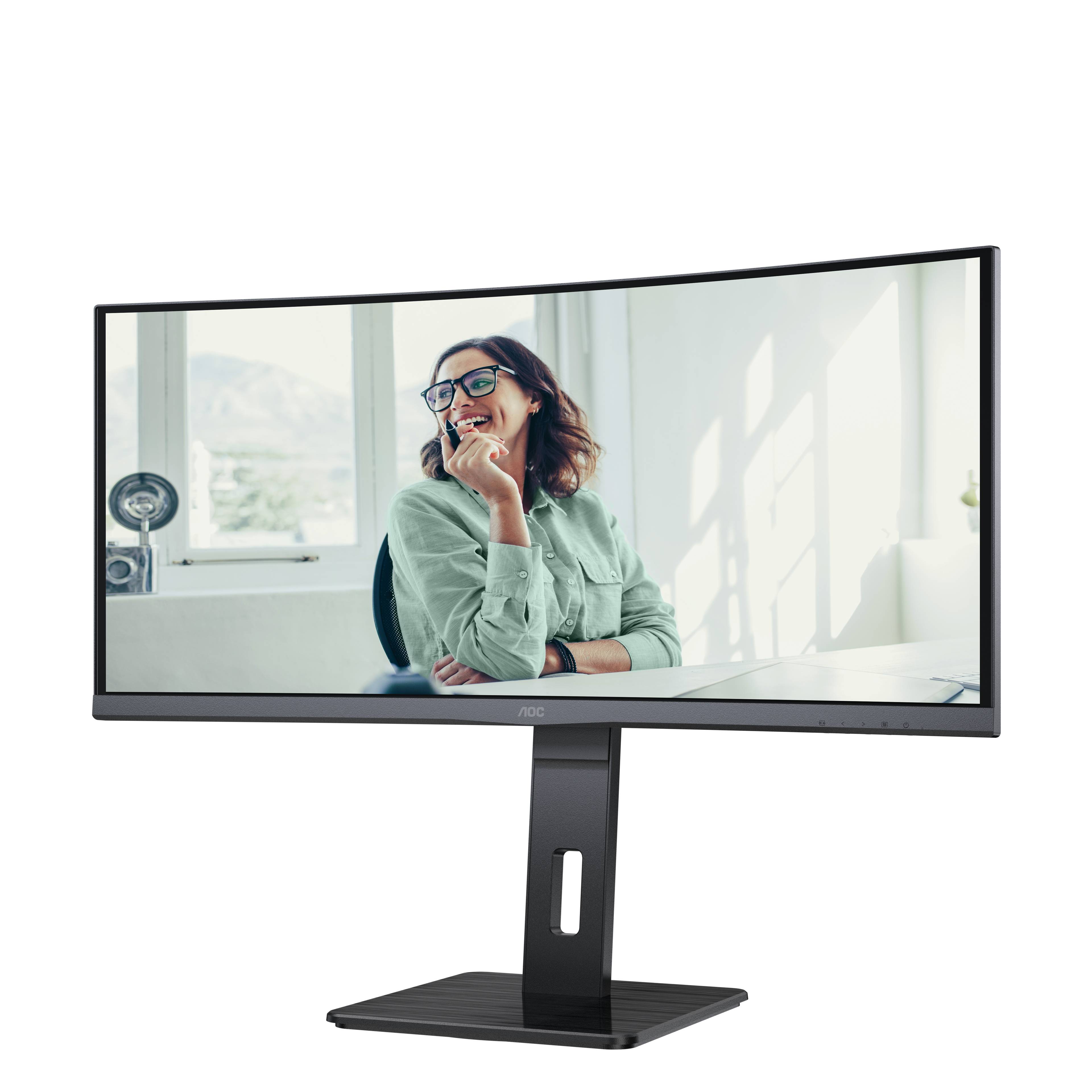 Rca Informatique - image du produit : CU34P3CV 34IN VA WQHD 300CD/4MS/2HDMI/DP/USB-C/4USB-C