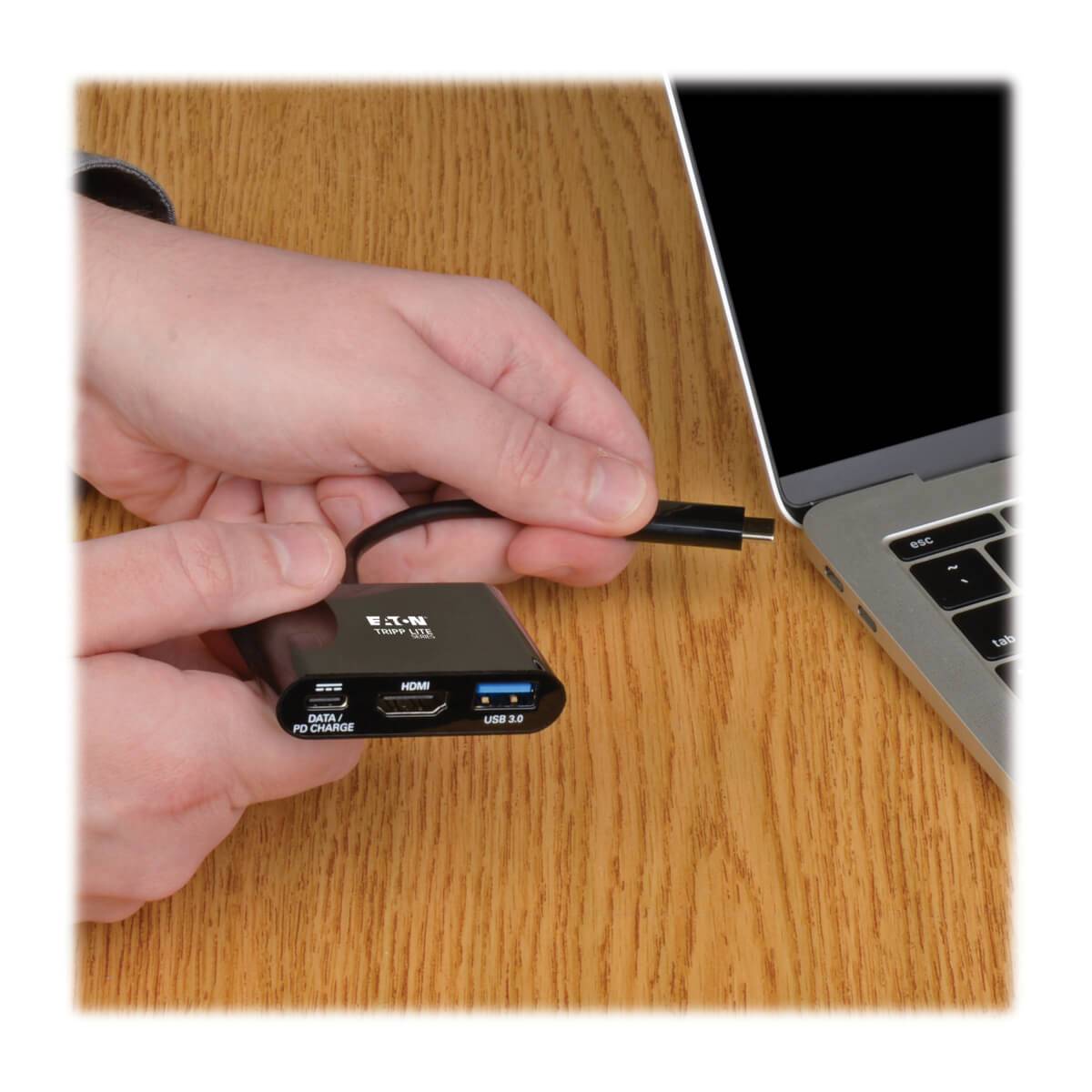 Rca Informatique - image du produit : USB-C TYPE-C TO HDMI ADAPTER USB-A HUB PD CHARG THUNDERBOLT 3