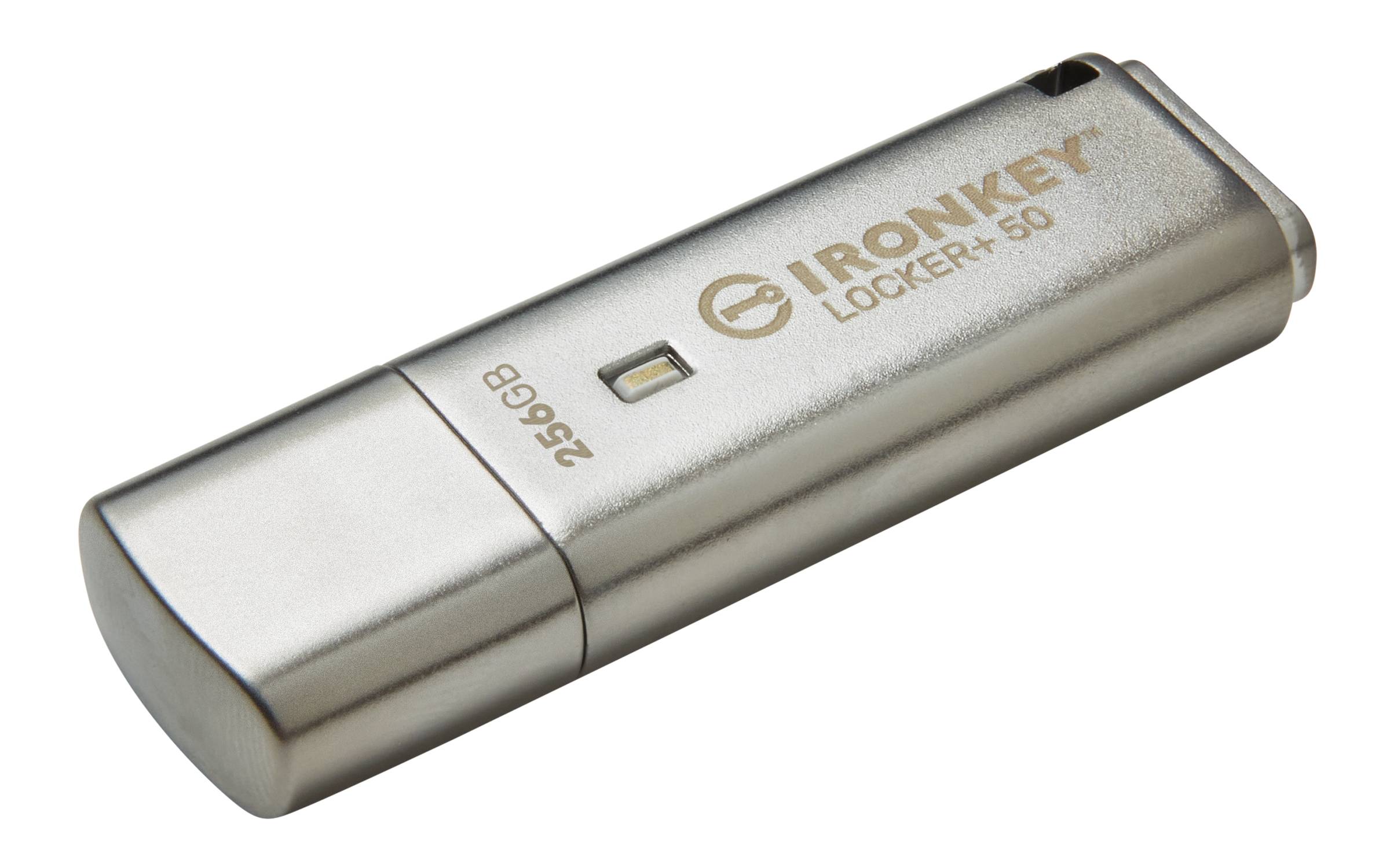 Rca Informatique - image du produit : 256GB USB 3.2 IRONKEY LOCKER+50 AES USB W/256BIT ENCRYPTION